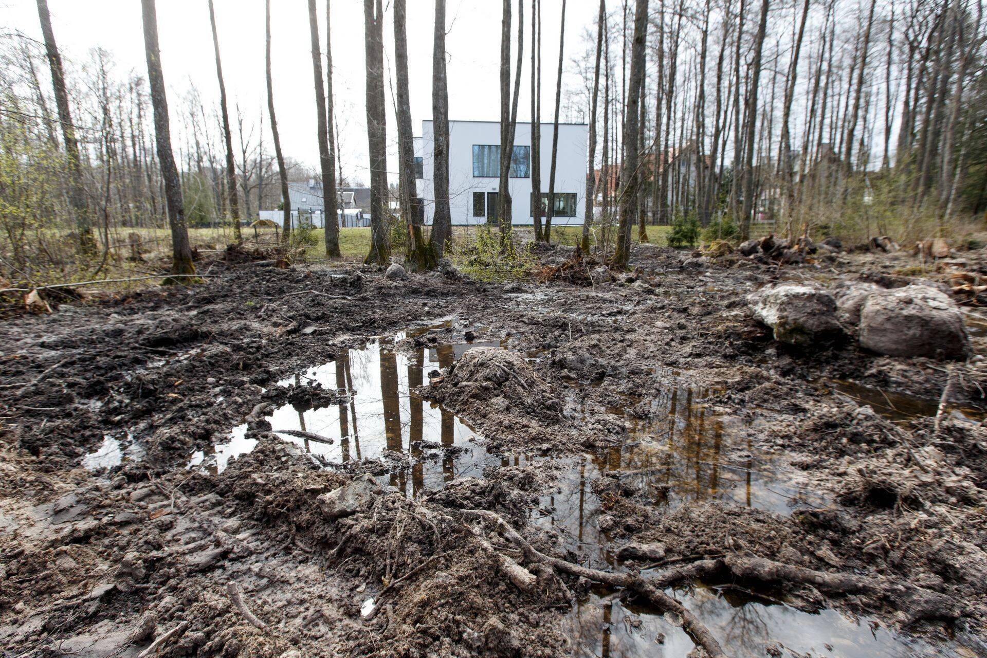 Lauri Laasi kaevas maaküttetorud naabri kinnistule.