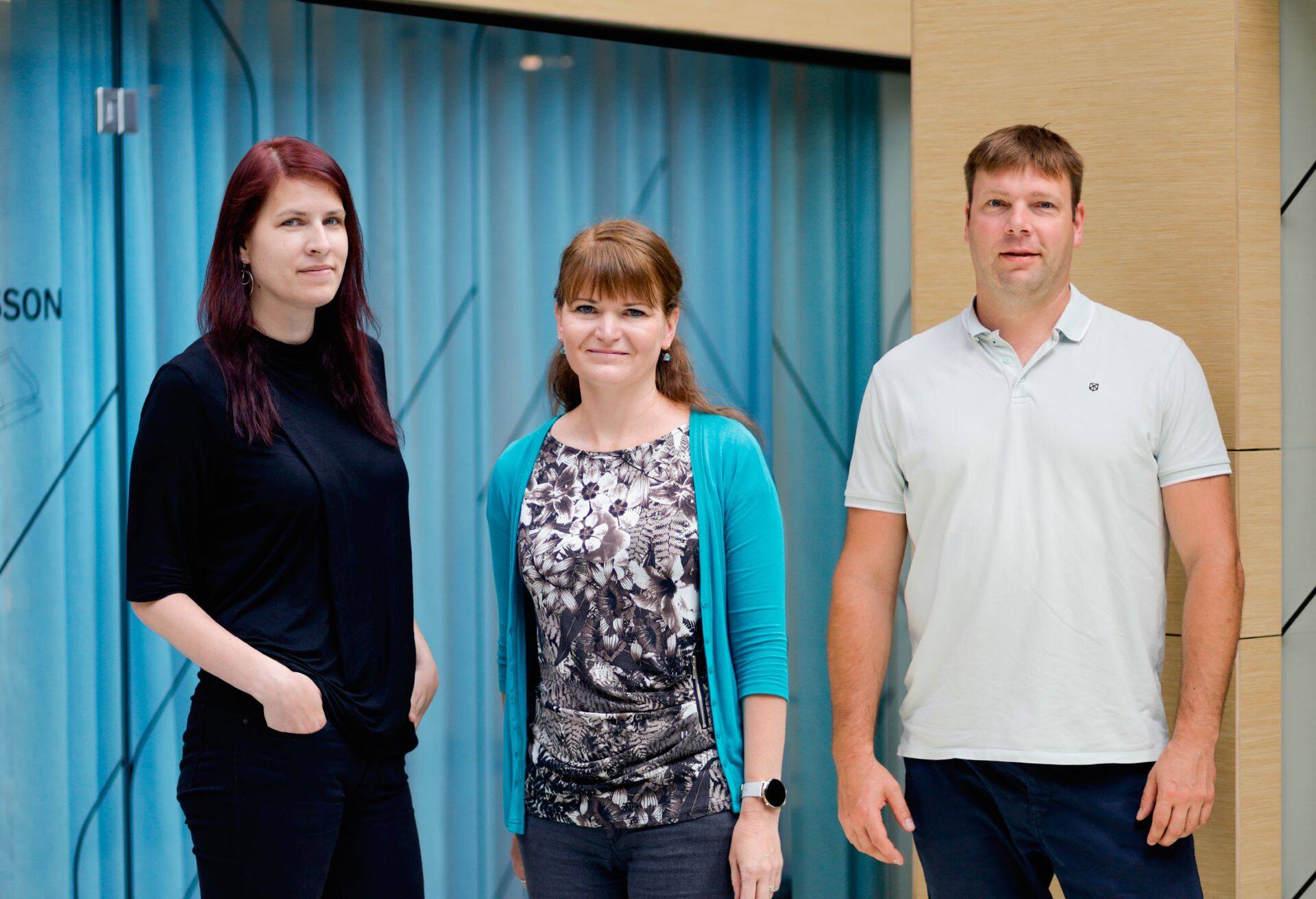 Vasakult Kristi Saare, Marge Aasalaid ja Paavo Pärn