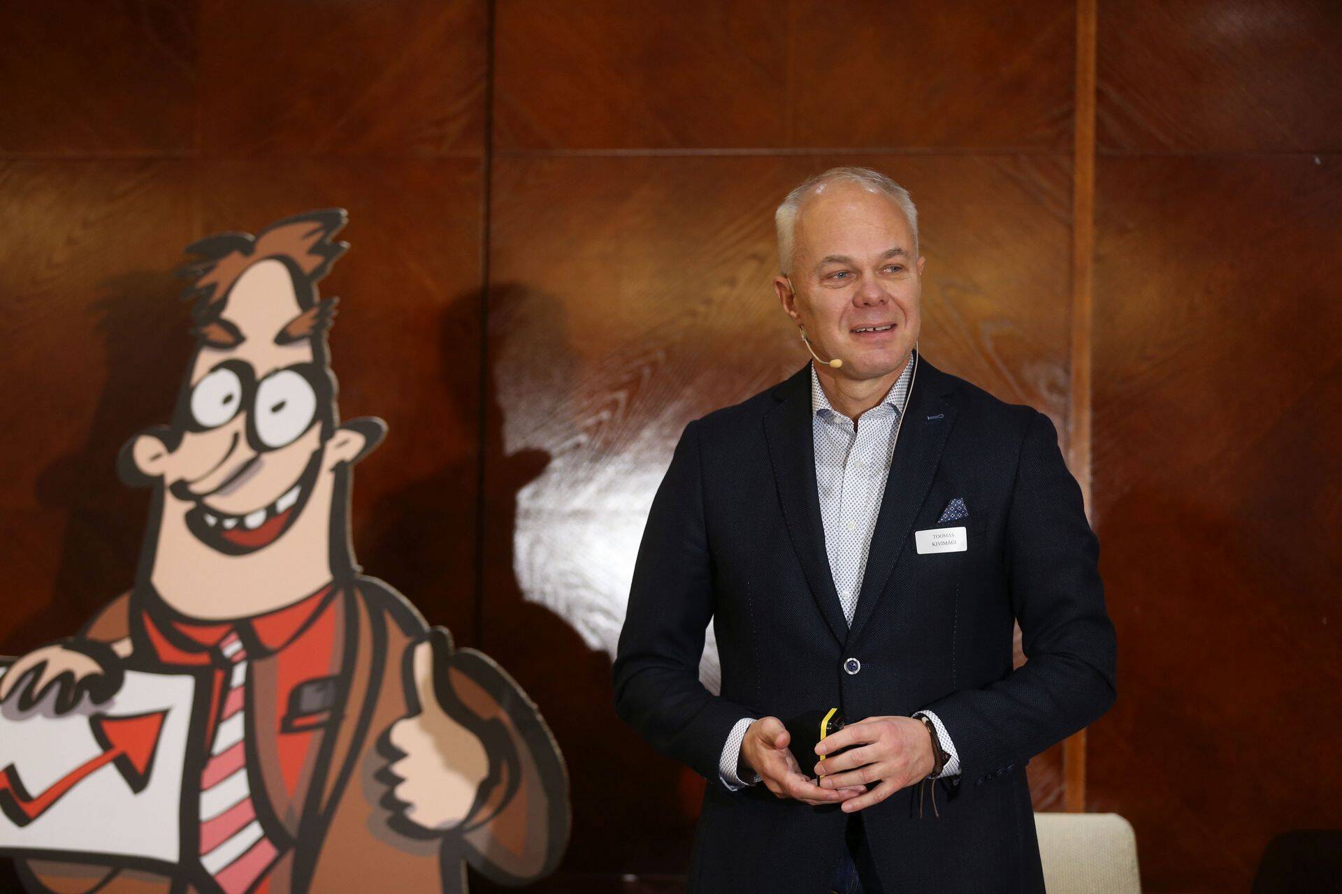 Kaks Toomast arutavad investor Toomase konverentsil investeerimispõhimõtete üle.
