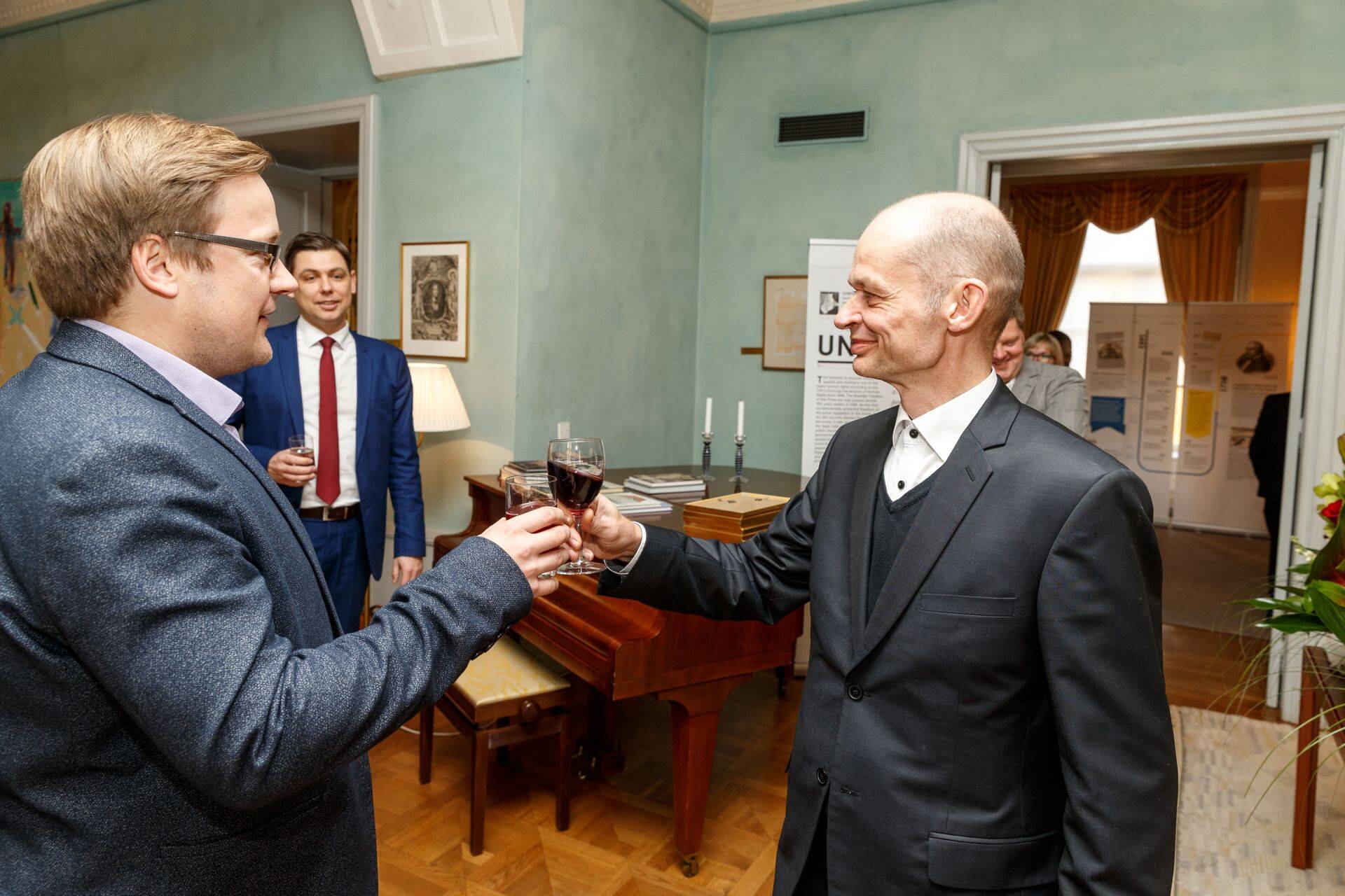 Bonnieri preemia väljakuulutamine Rootsi saatkonnas.