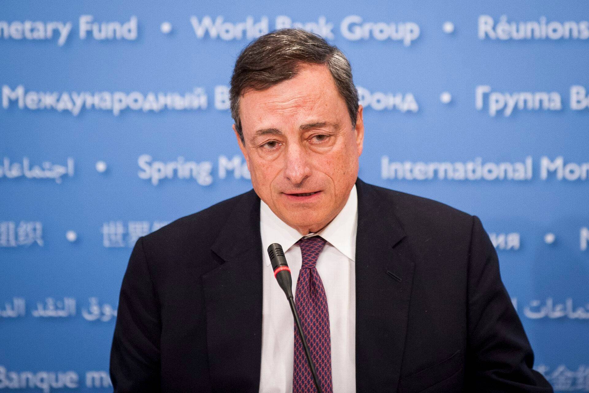 Euroopa Keskpanga juht Mario Draghi Washingtonis