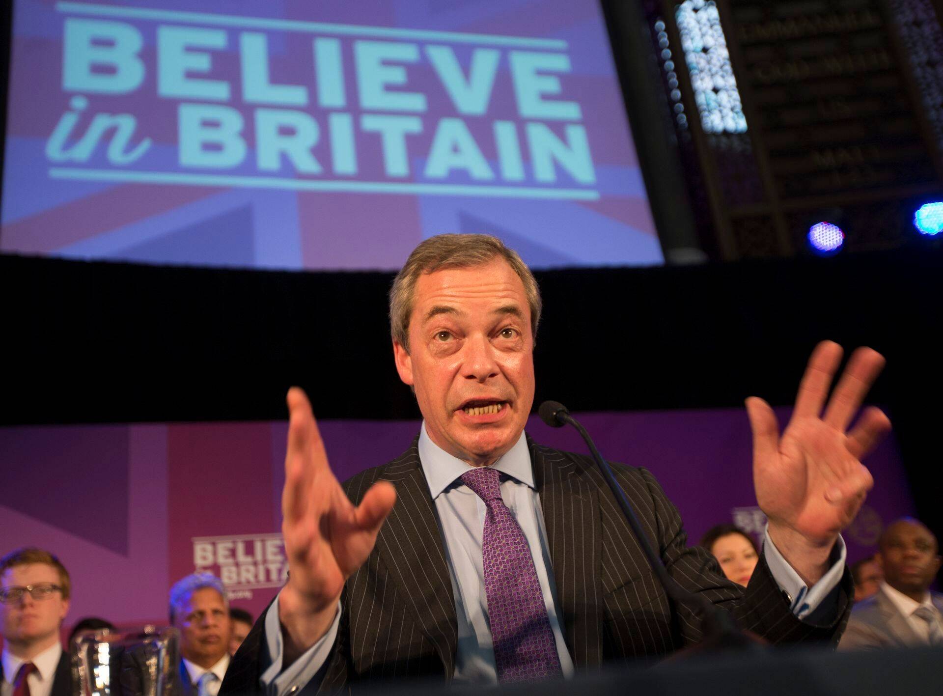 Suurbritannia iseseisvuspartei juht Nigel Farage avalikustas eile Londonis partei sisserändepoliitika – madala kvalifikatsiooniga idaeuroopased ei ole oodatud.