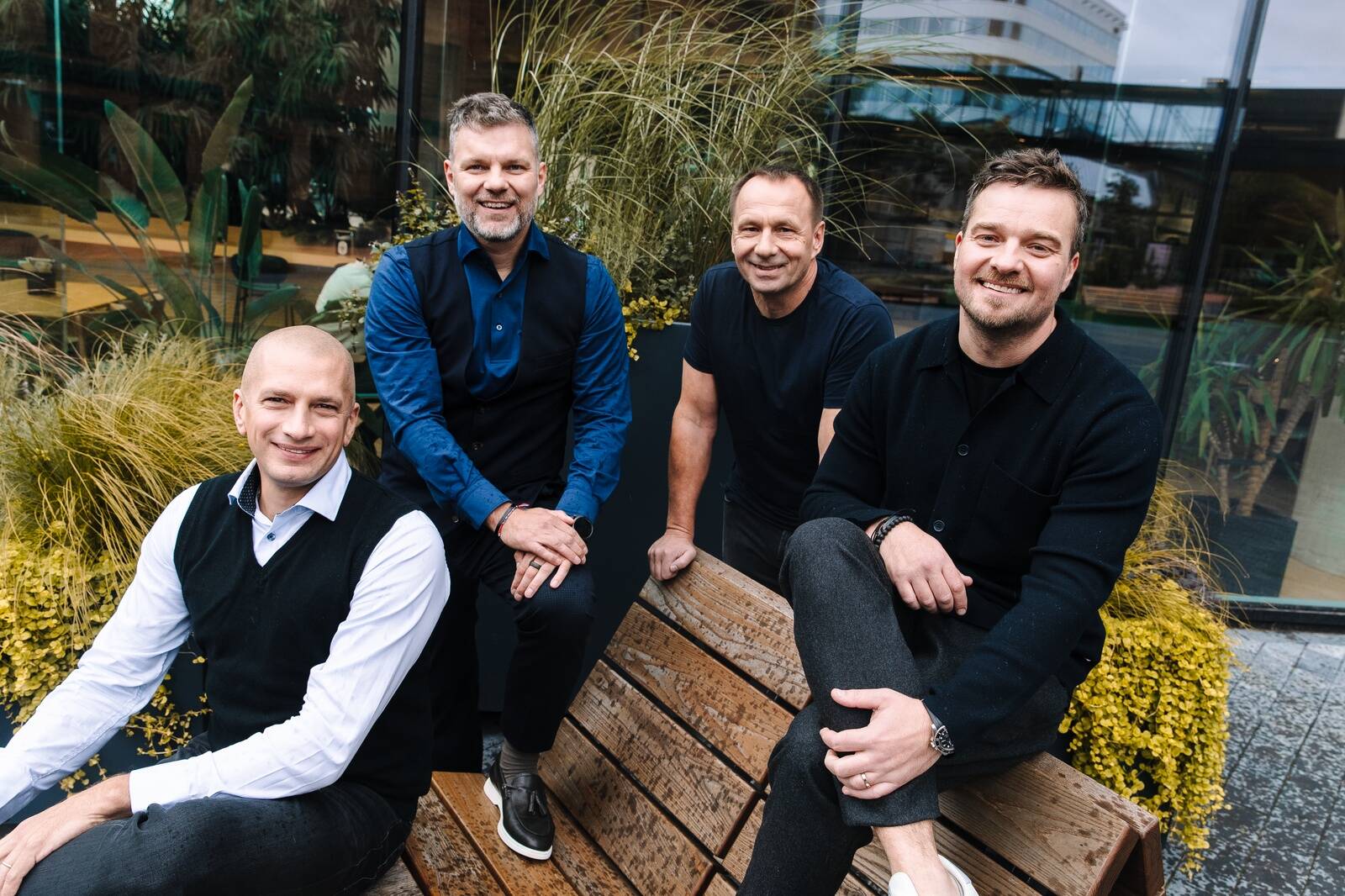 Verston grupi juhatus: Jarmo Liiver, Veiko Veskimäe, Erkko Saluste, Jüri Tamm.