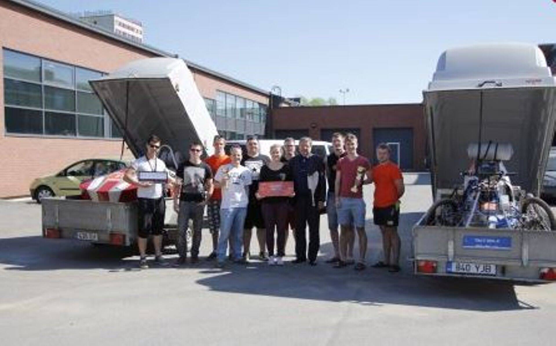 Maaülikooli tudengid tõid rahvusvaheliselt pneumosõidukite võistluselt esimese ja teise koha