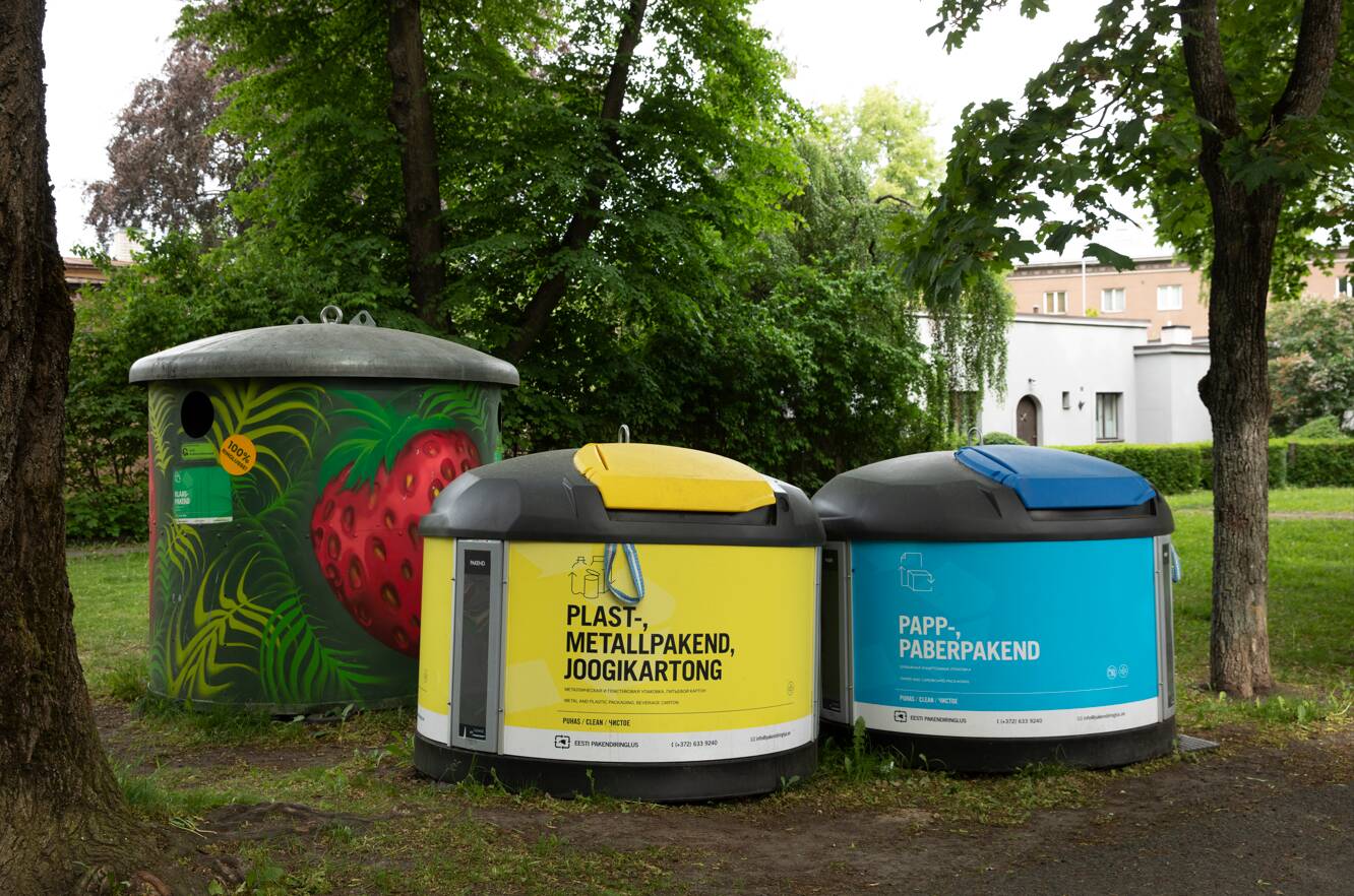 Pakendikonteinerid Tallinnas.