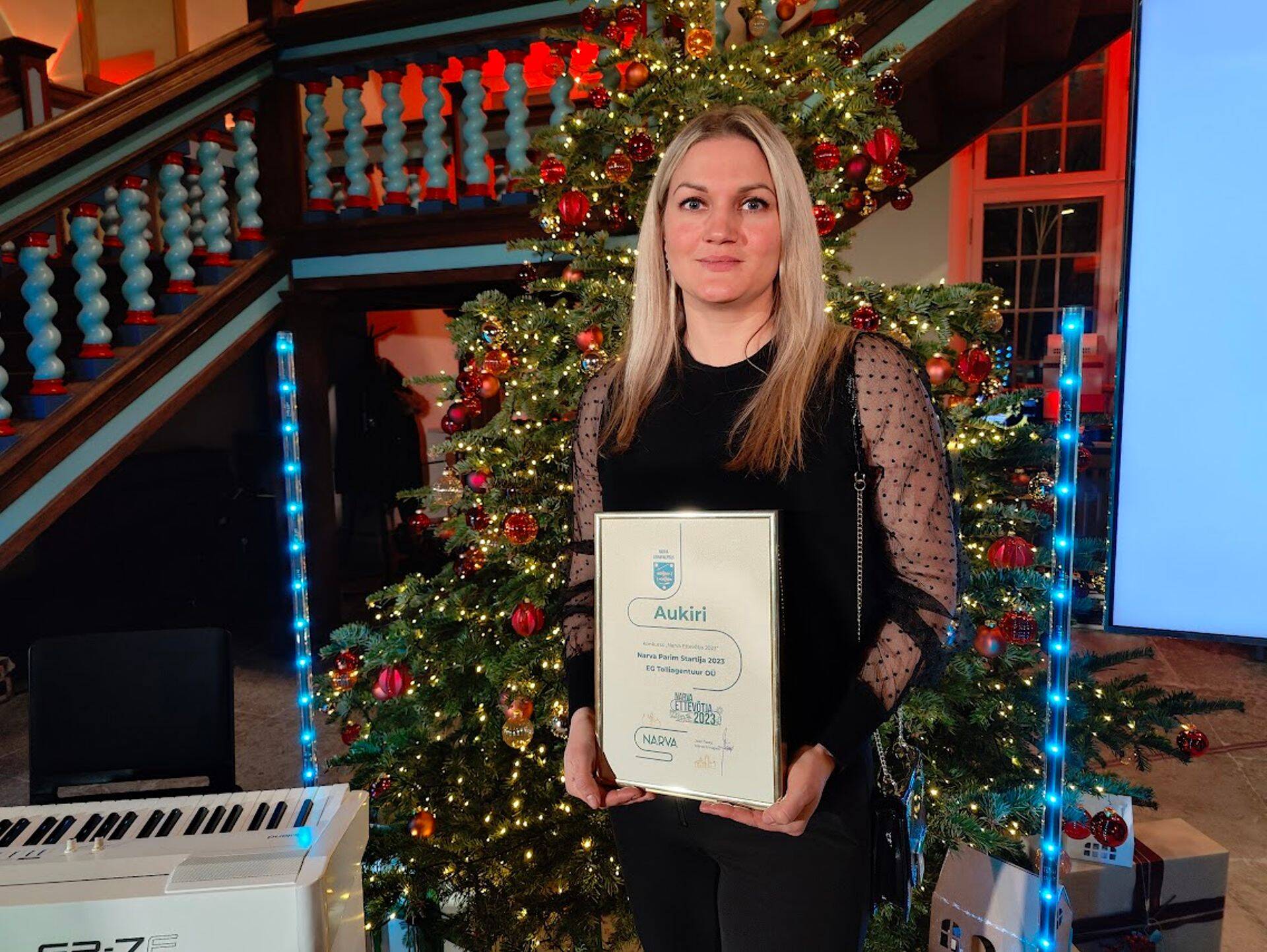 Наталья Гевеллер с помощью Кассы по безработице открыла фирму и стала лучшим начинающим предпринимателем Нарвы.