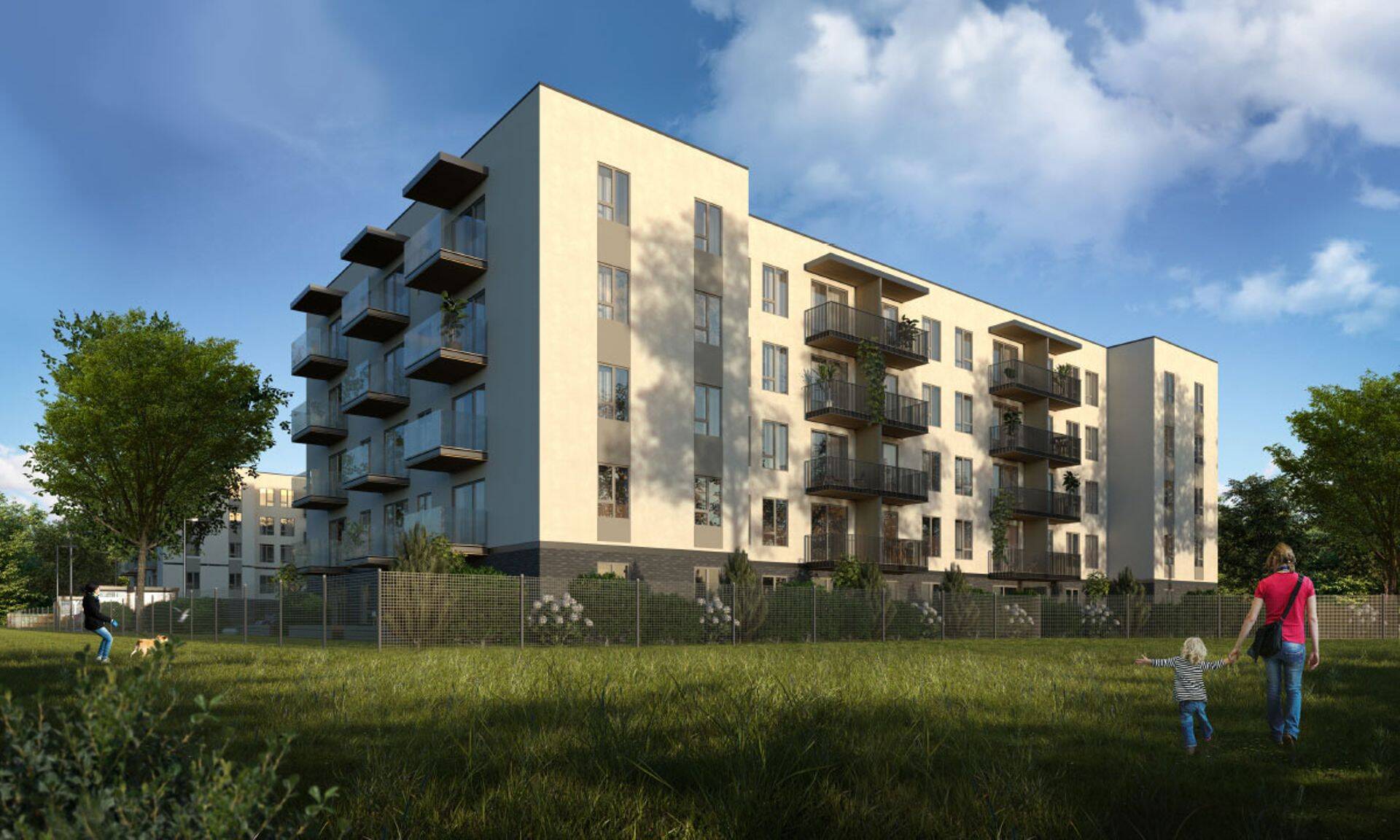 Rajatava kortermaja 3D joonis