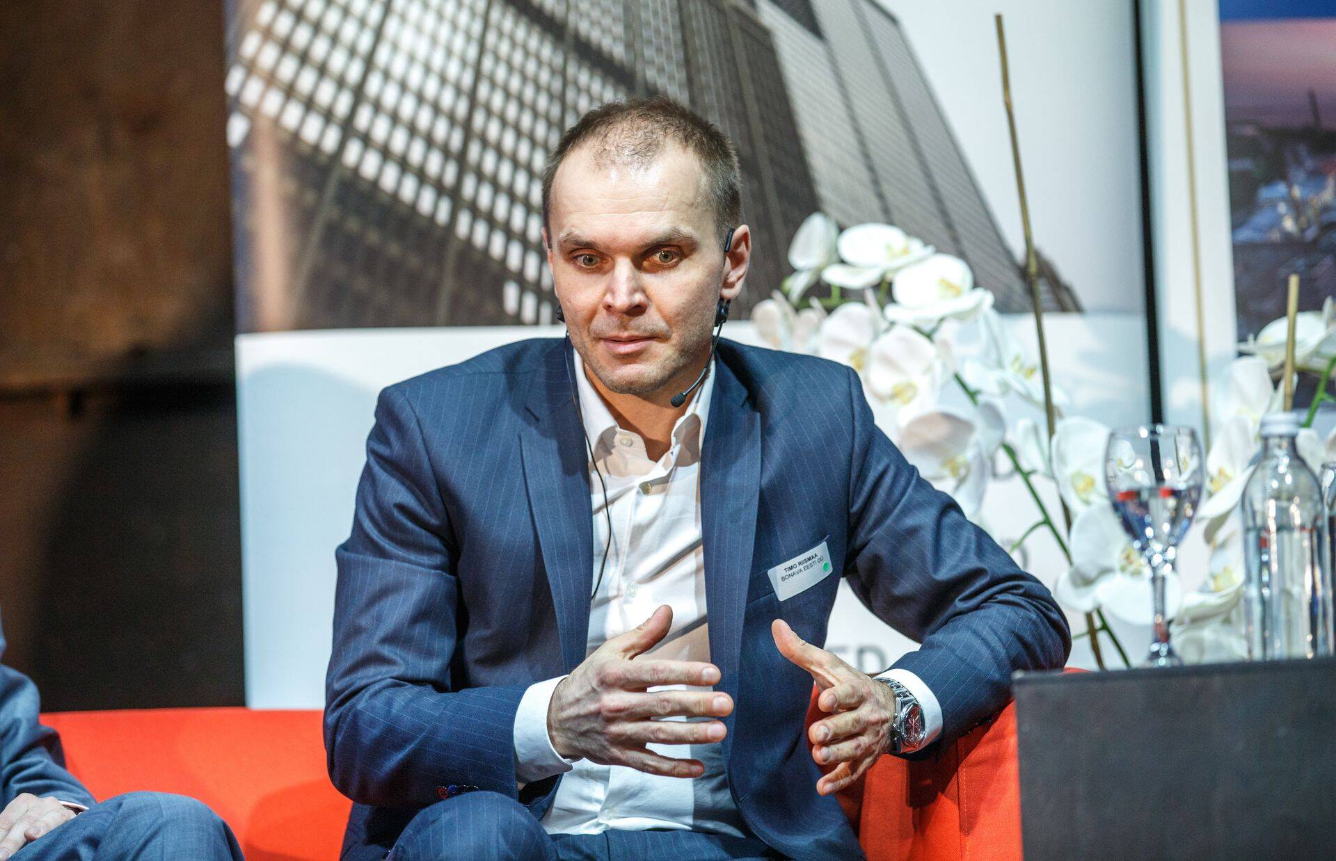 Timo Riismaa Äripäeva kinnisvarakonverentsil 2017. aastal.