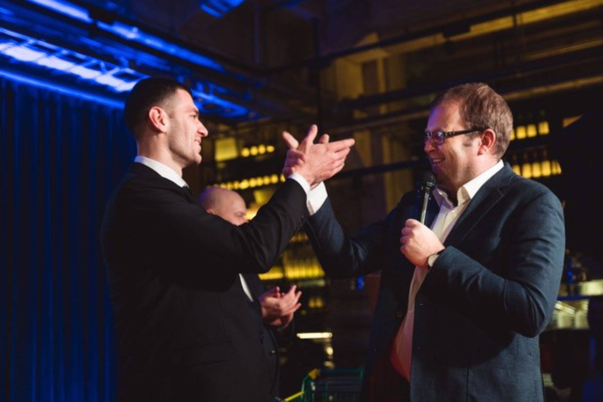 Argmar Grupi tegevjuht Sten Kosina (vasakul) koos ettevõtte asutaja, juhatuse liikme Argo Koppaga.