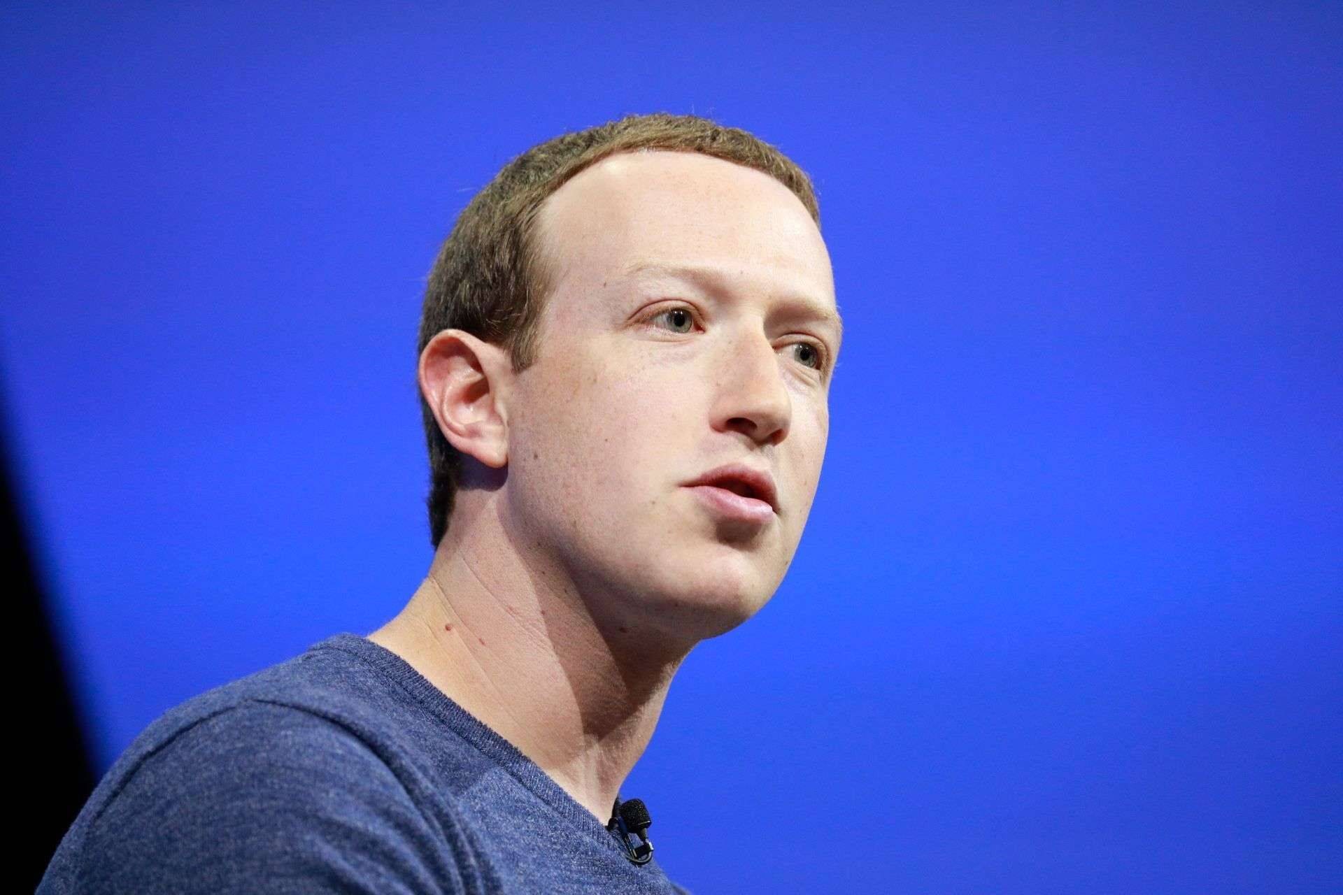 Facebook's CEO Mark Zuckerberg delivers a speech at the VivaTech (Viva Technology) show in Paris, on May 24, 2018. //VIVATECHNOLOGY_10018/Credit:LEWIS JOLY/VIVA TECHNOLOG/SIPA/1805250811