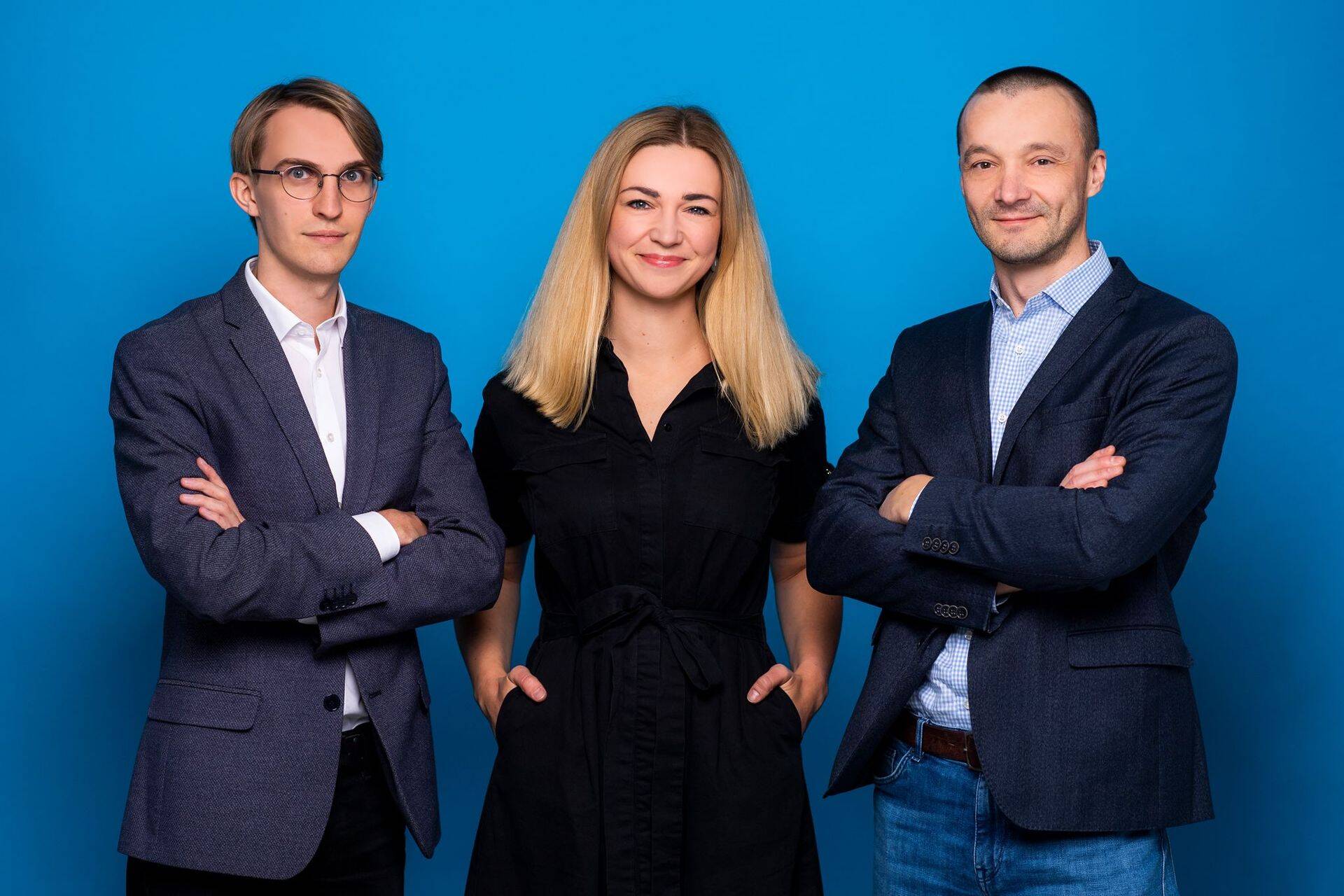 Idufirma RecruitLab asutajad (vasakult) Karl-Sander Erss, Marie Evart ja Paavo Heil.