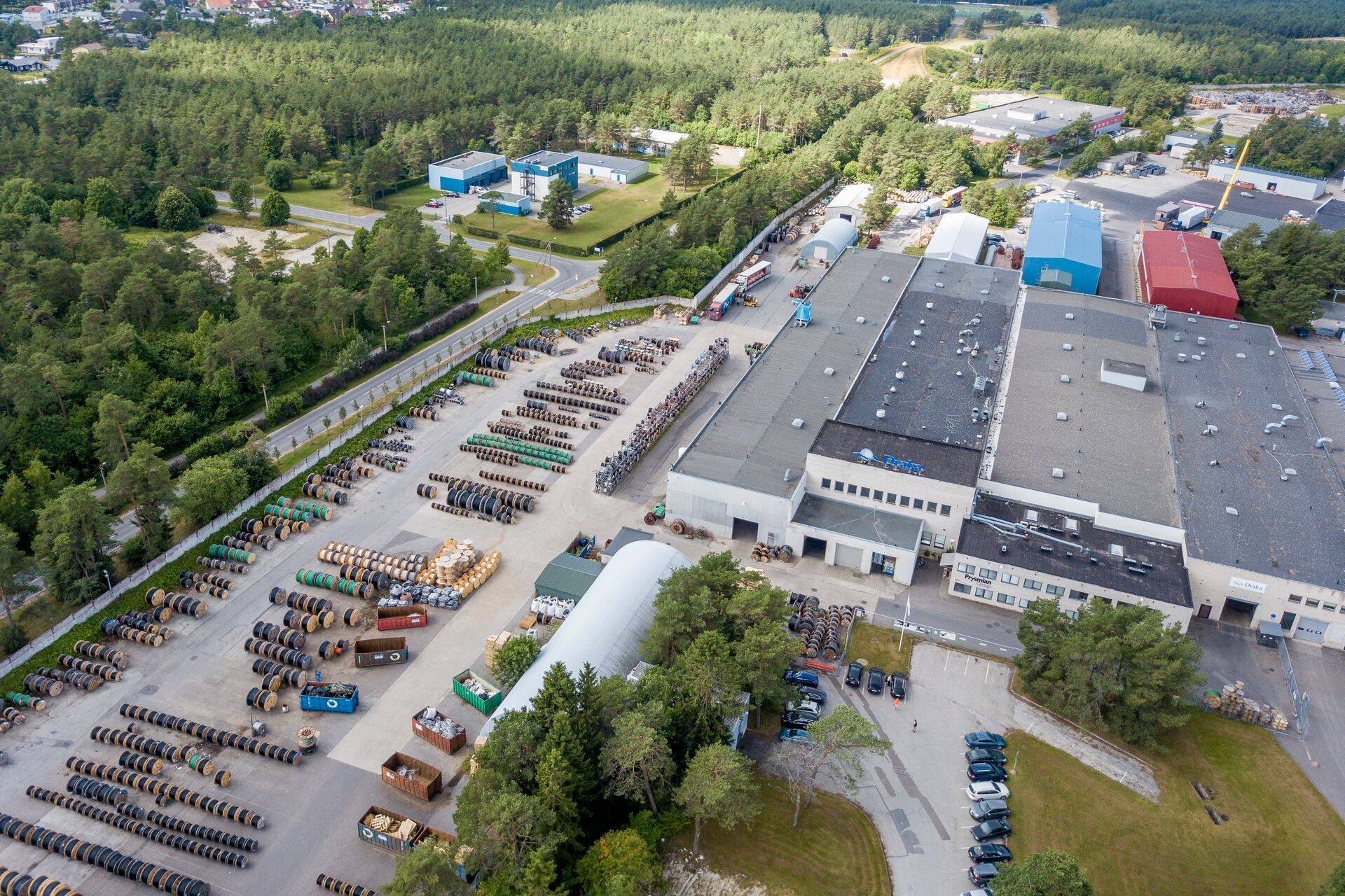 Draka Keila Cablesi tootmishooned ja laoplats Keilas Harjumaal