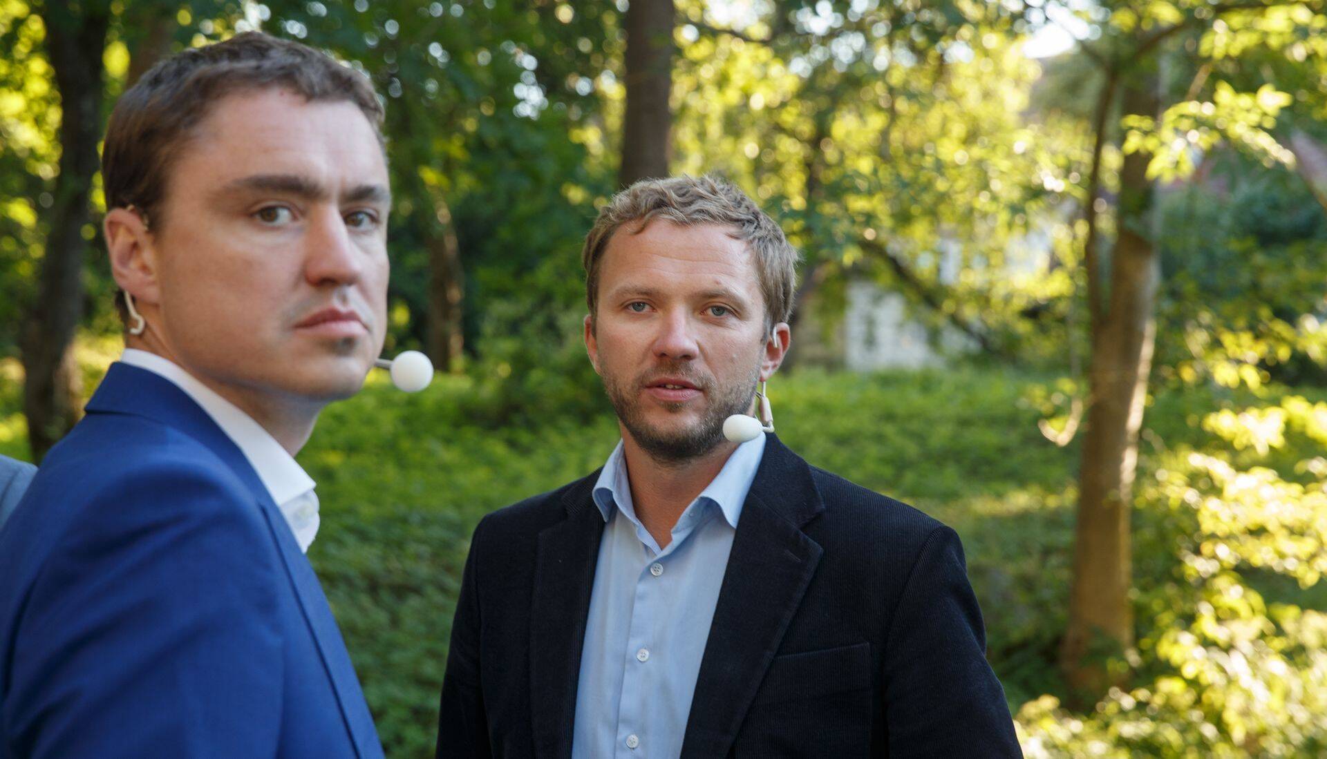 Taavi Rõivas ja Margus Tsahkna mullu suvel arvamusfestivalil seisukohti põrgatamas.