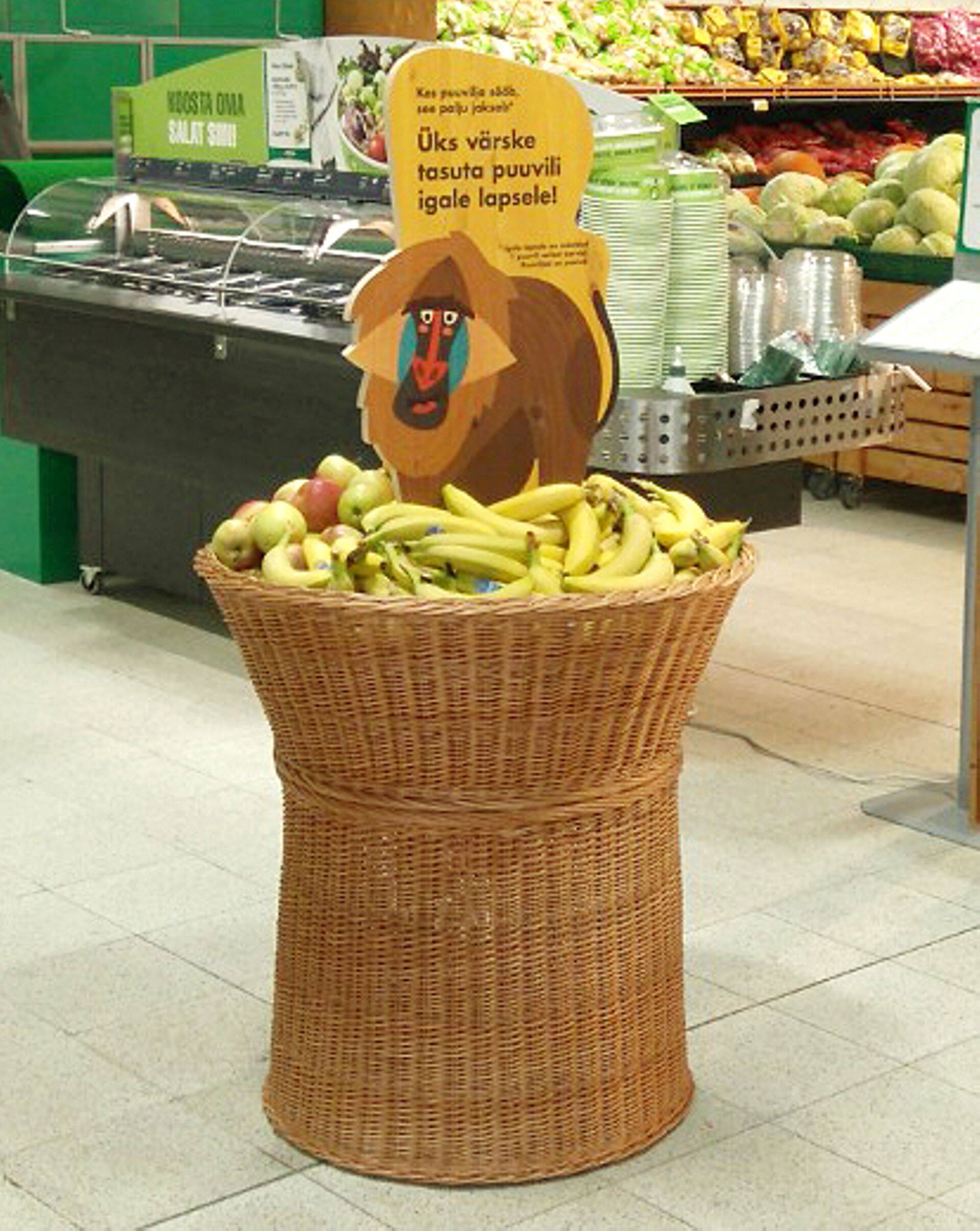 Üks väike tasuta puuvili igale lapsele