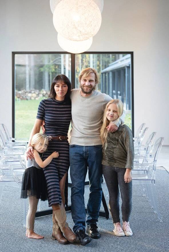 Hõbekala pere külalistemajas.