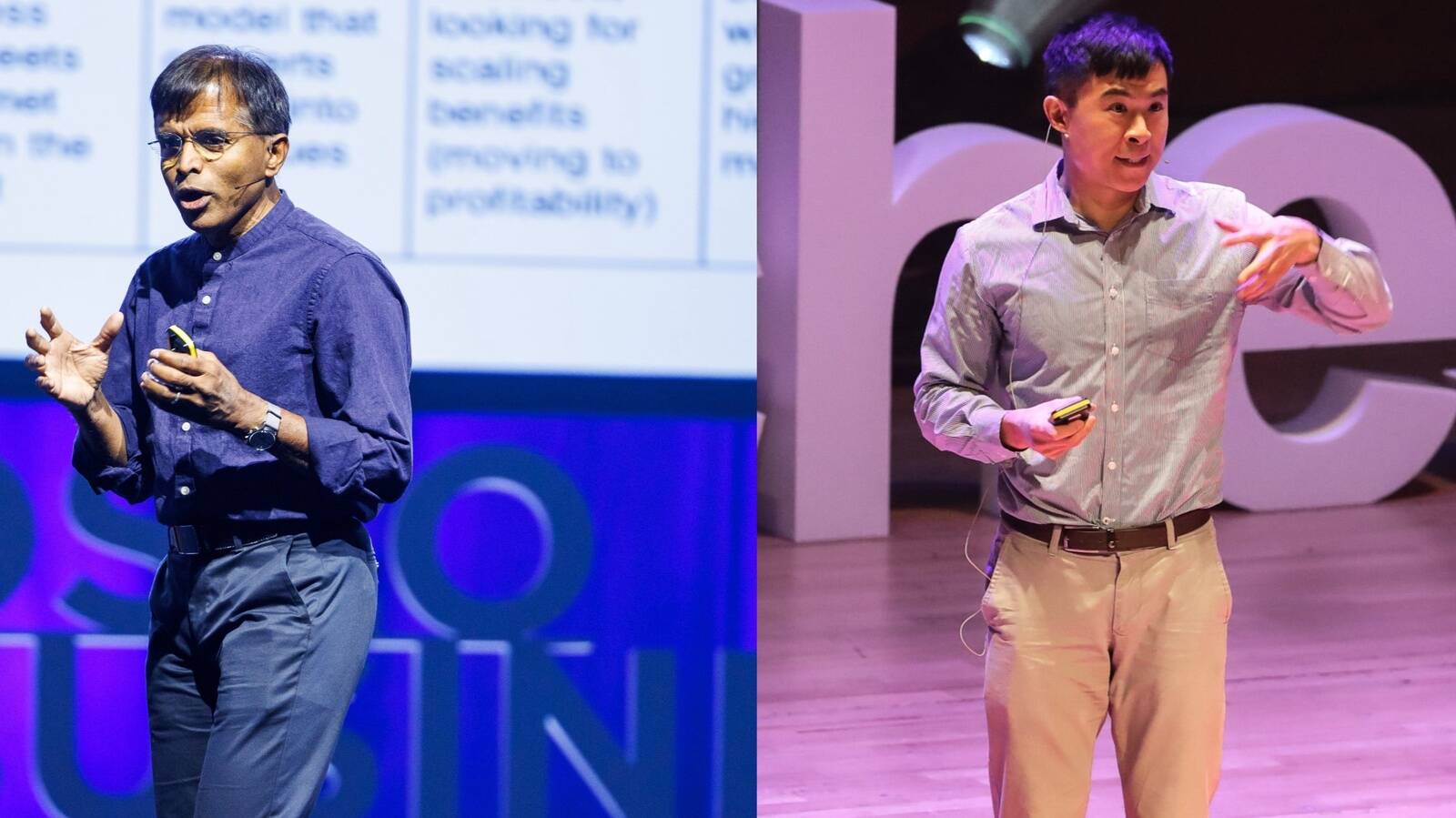 Aswath Damodaran (vasakul) ja Alex Edmans