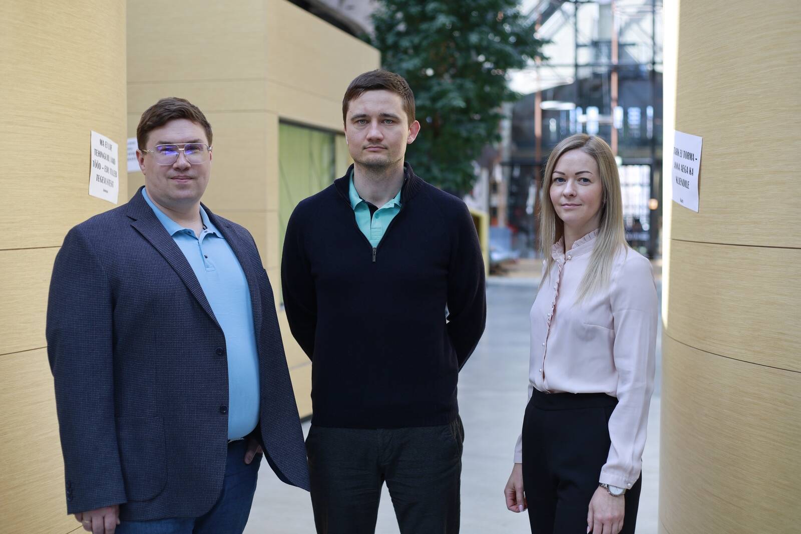 Vasakult: Keijo Lindeberg, Aldo Vassar ja Eve Noormägi