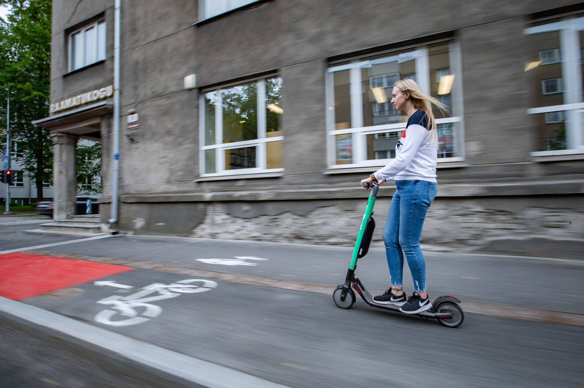 Bolti elektriline tõukeratas, mille renti hakkab ettevõte kolmapäevast Tallinnas pakkuma.
