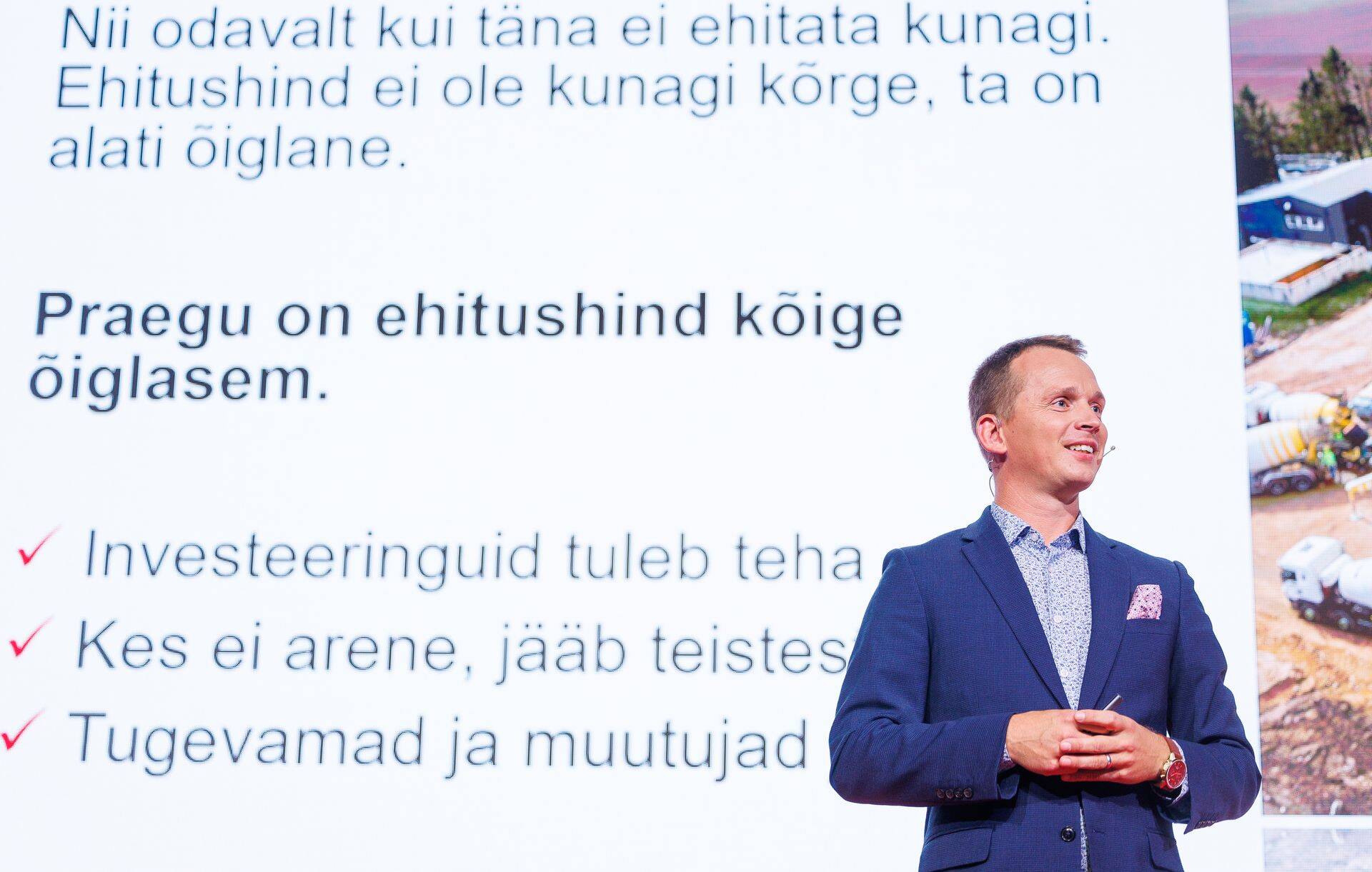 Mapri Ehituse tegevjuht Tarmo Roos julgustab ettevõtjaid alati küsima, läbi arutama ja koostööd tegema. "See ongi innovatsioon: julgus küsida," sõnas Roos.