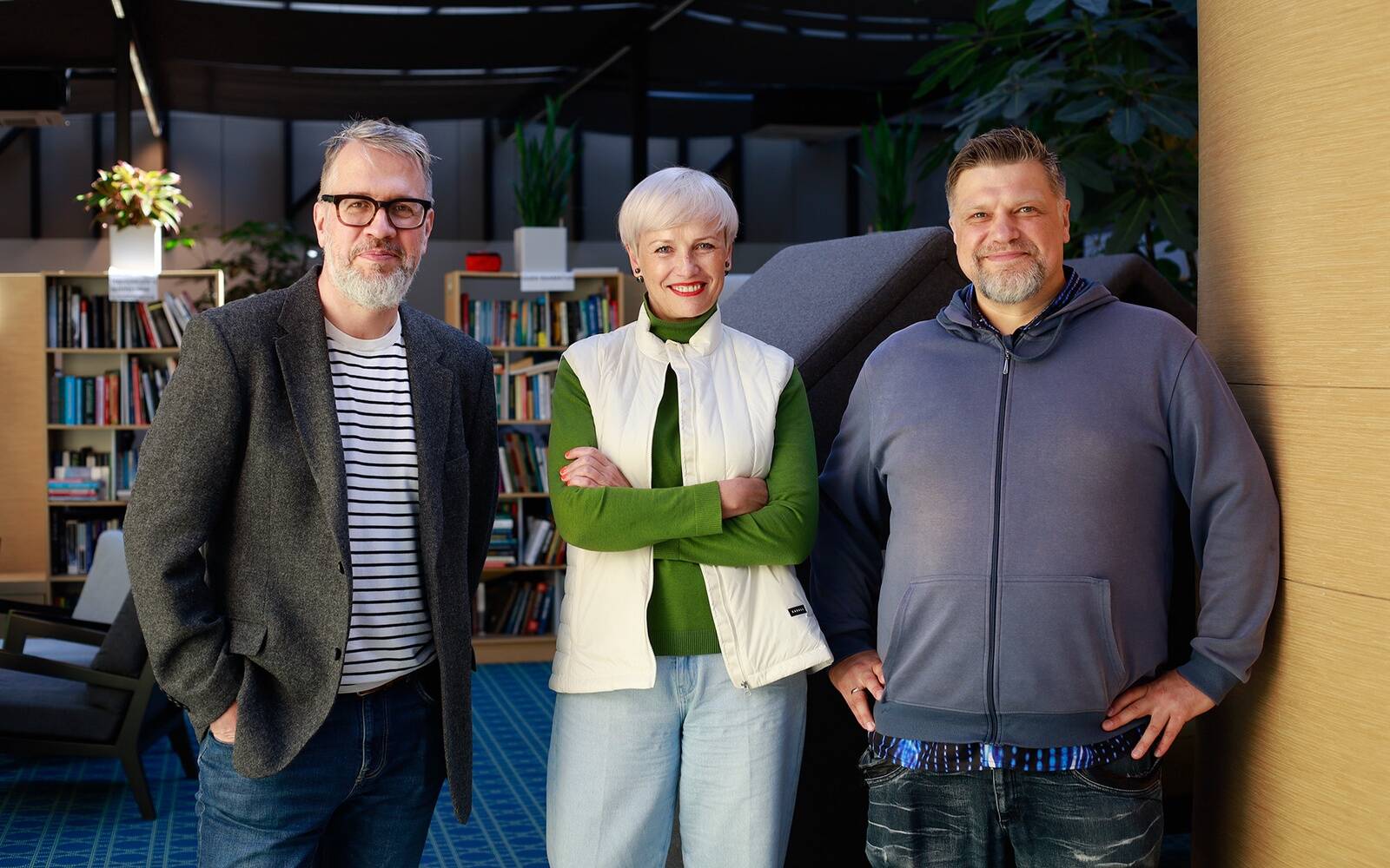 Tarmo Virki, Piret Reinson ja Raul Allikivi.