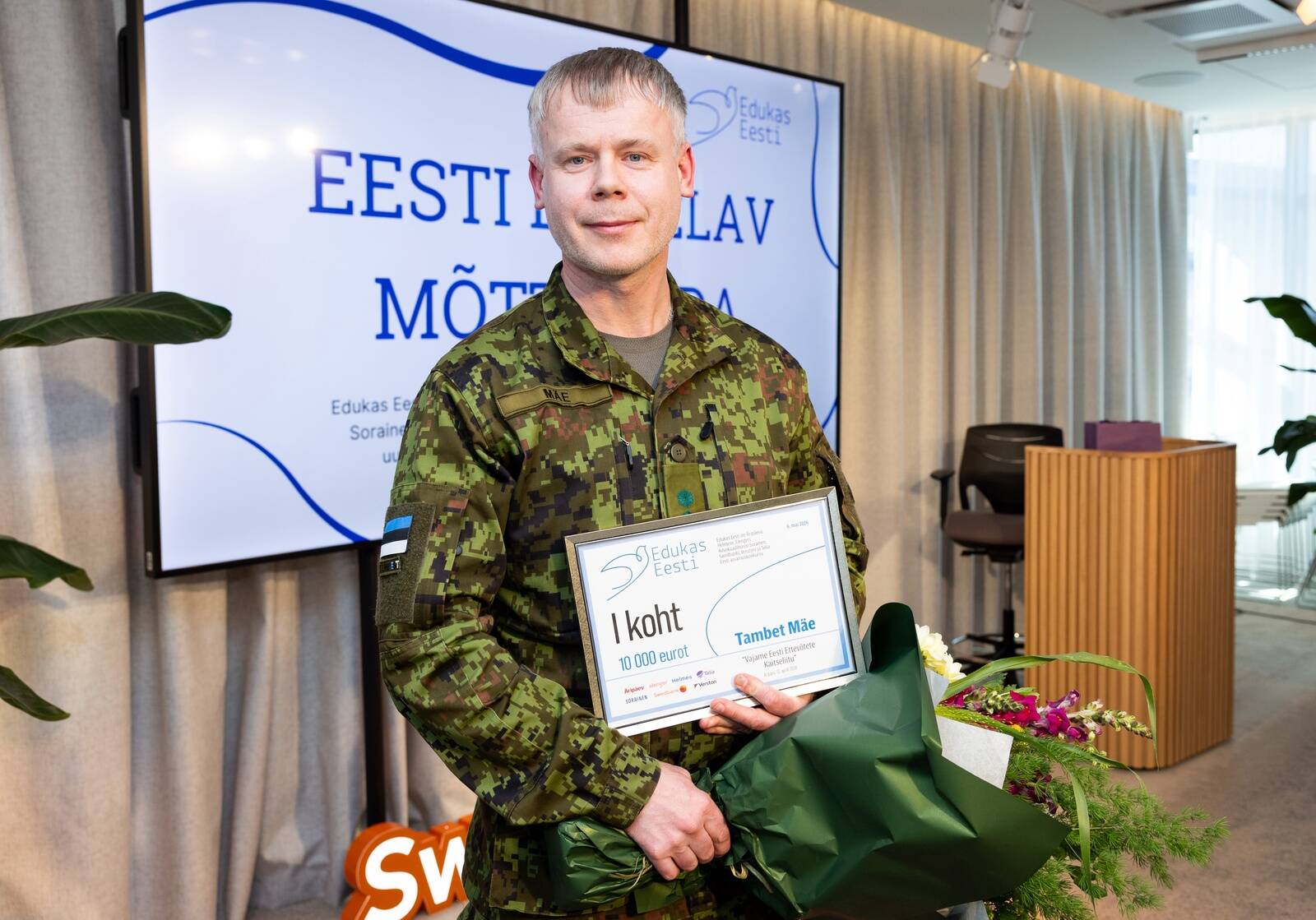 Äripäeva arvamuskonkurssi “Edukas Eesti” võitis Tambet Mäe, kes pakkus välja ettevõtete kaitseliidu loomise idee.