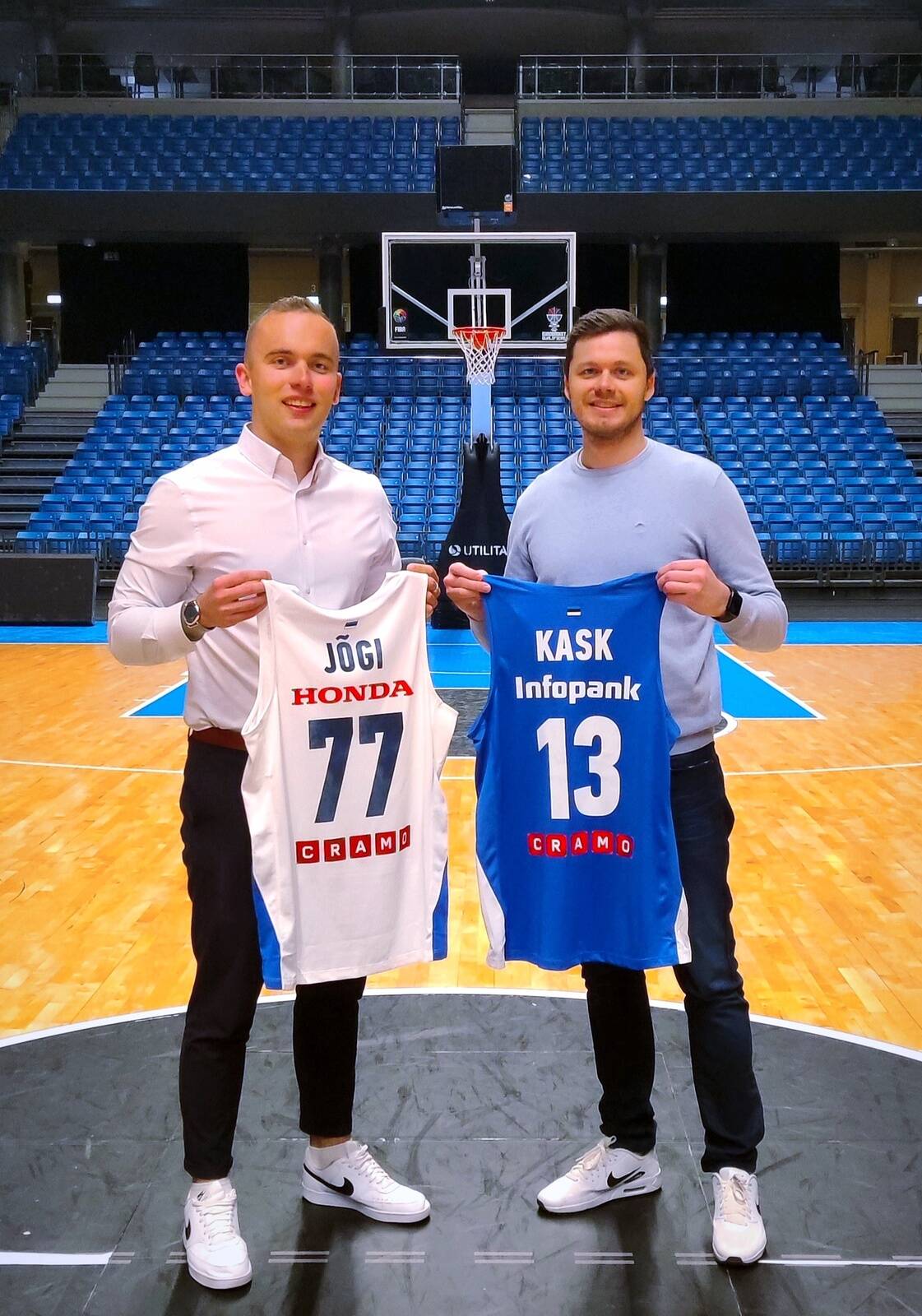 Infopanga juht Joonas Jõgi ja BC Kalev/Cramo tegevjuht Ramo Kask.