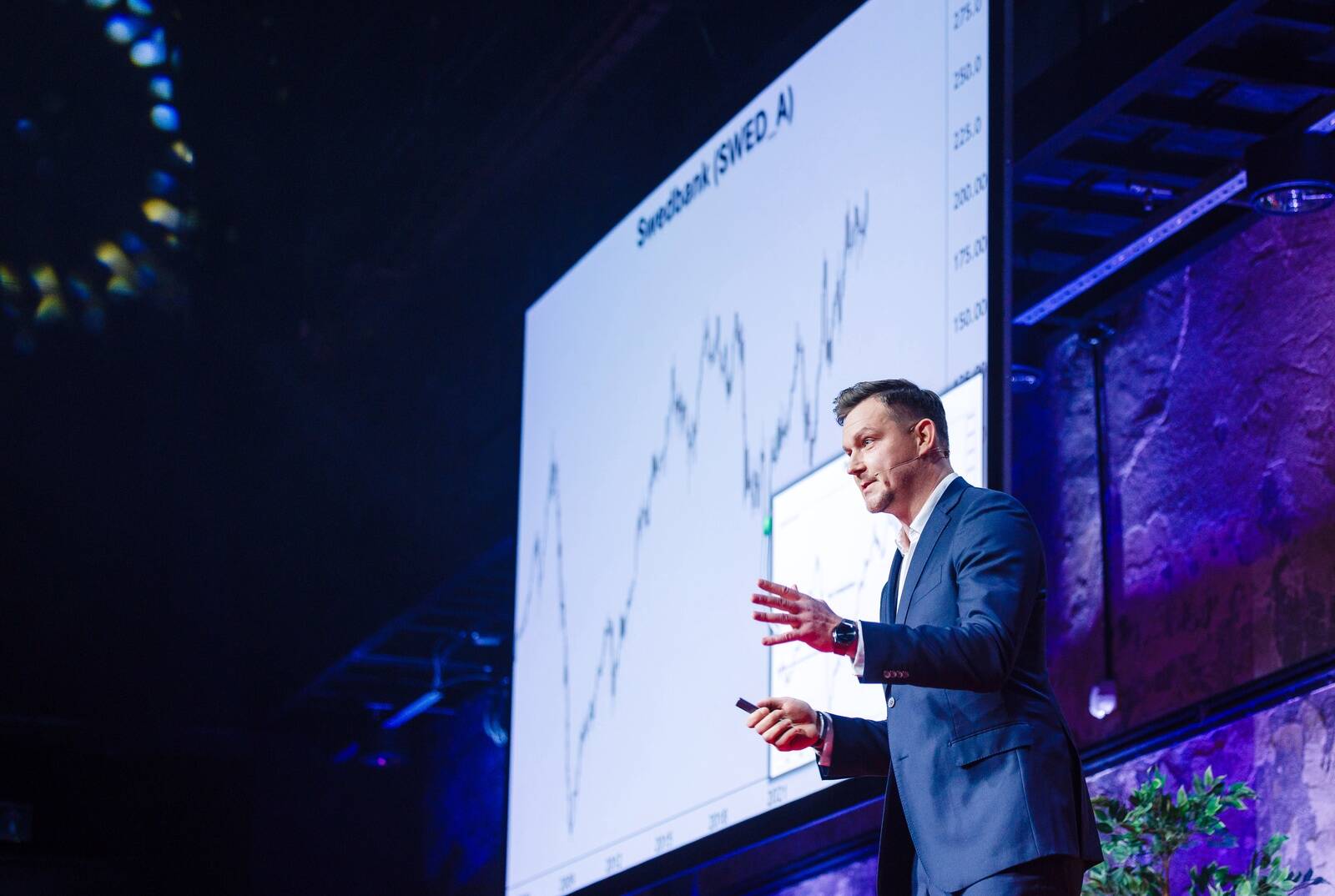 Tehnilise analüüsi ekspert Vaido Veek tänavusel Investor Toomase konverentsil.