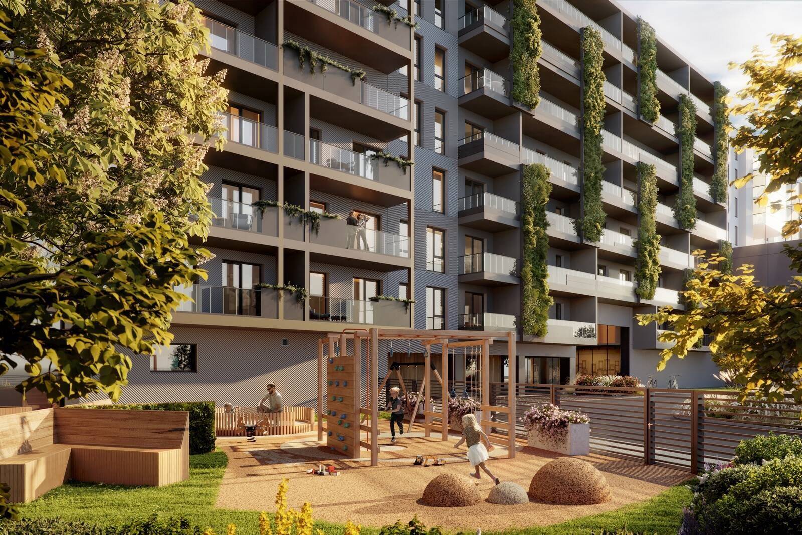 3D-visuaal Avalon Plaza hoovipoolsest küljest
