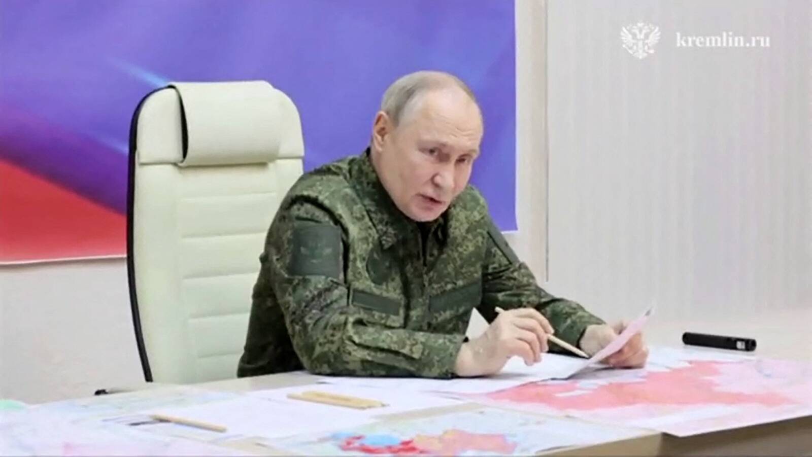 Владимир Путин в Курске, 12 марта 2025 года.