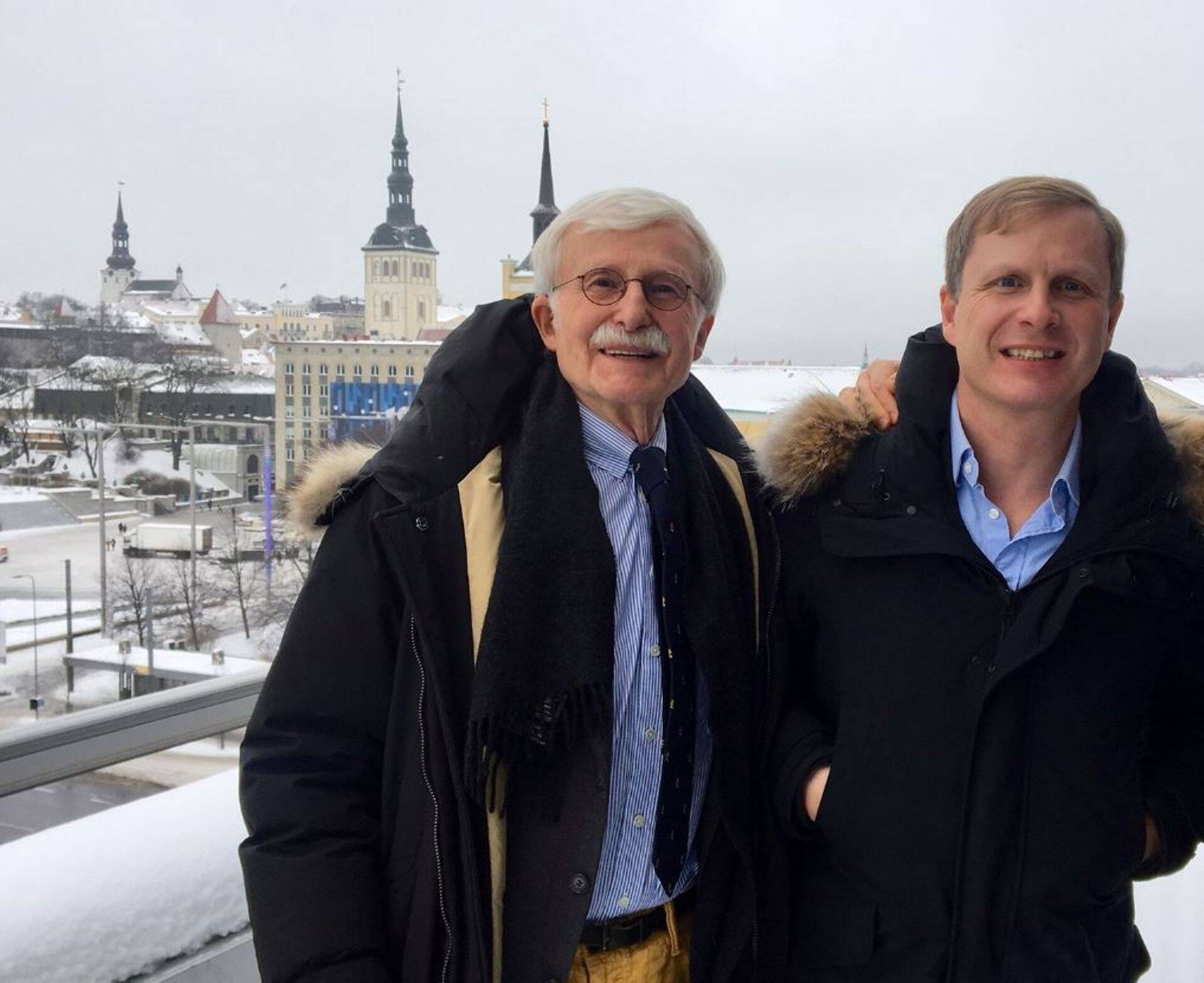 Perekonnafondi esindajad Joachim ja Nikolai Riesenkampff Tallinnas.
