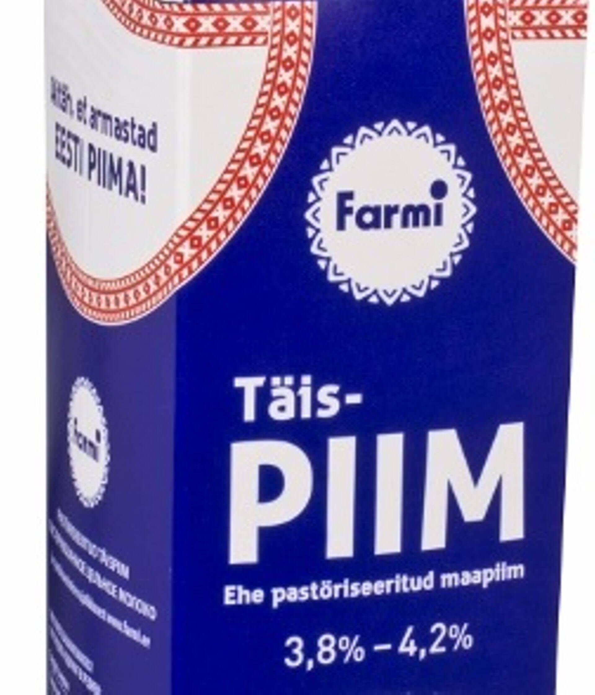 Möödunud aasta edukaimaks uueks tooteks ostutus Farmi töispiim