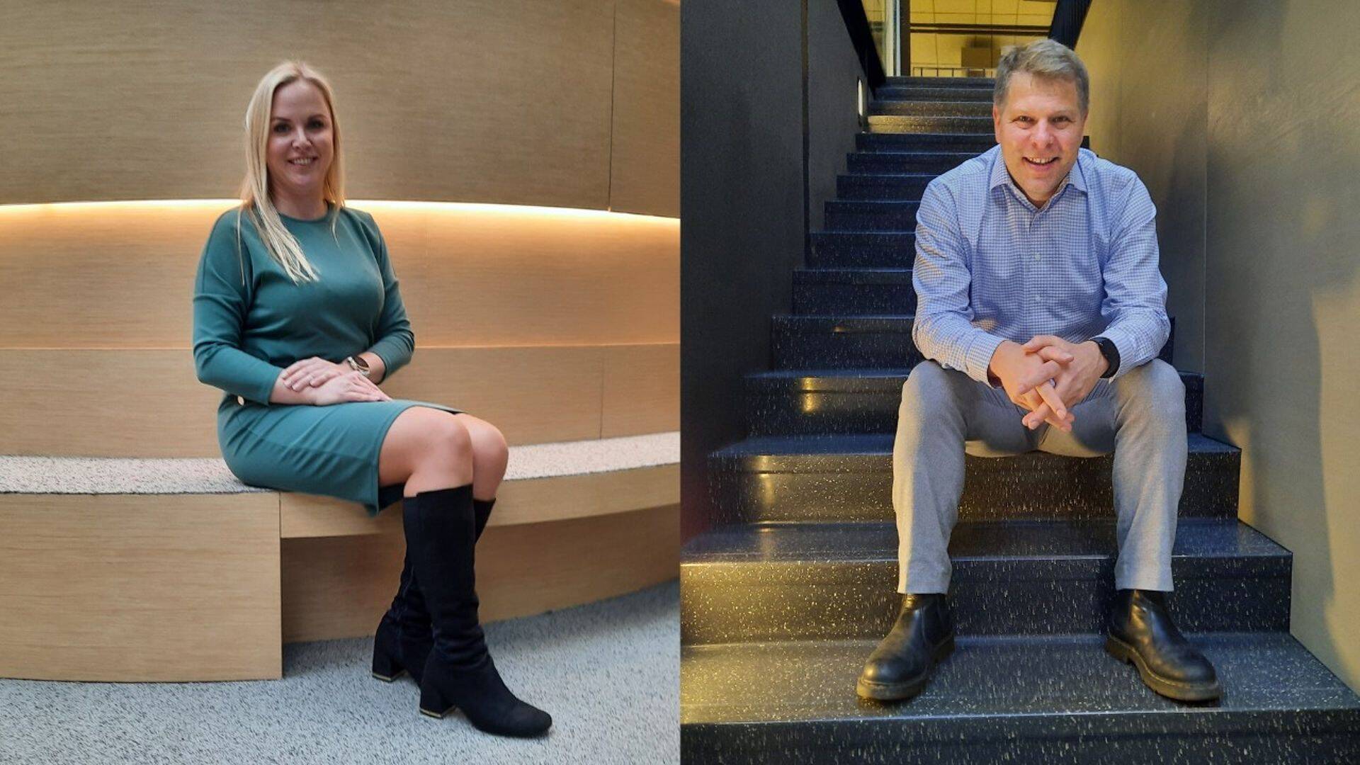 Arco Vara Kinnisvarabüroo tegevjuht Elari Tamm ja KPMG vandeaudiitor Helen Veetamm usuvad, et järgmine aasta on kinnisvarabüroodele küll aktiivsem, kuid mitte kergem. Fotod: Sigrid Kõiv