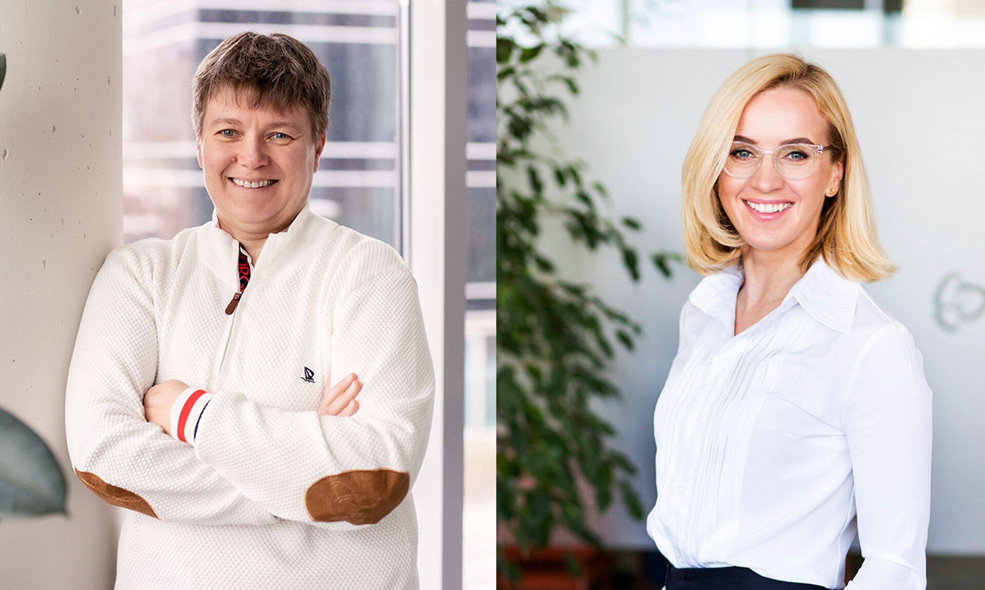 Tripodi partner Maria Veltmann ja PeopleLinki partner Jurgita Lemešiūtė.