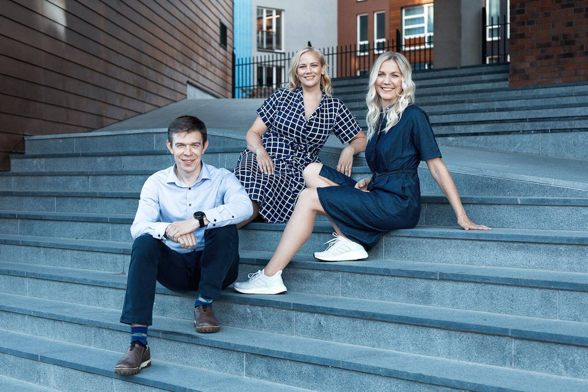 Idufirma Grünfin asutajad Alvar Lumberg, Triin Hertmann ja Karin Nemec.