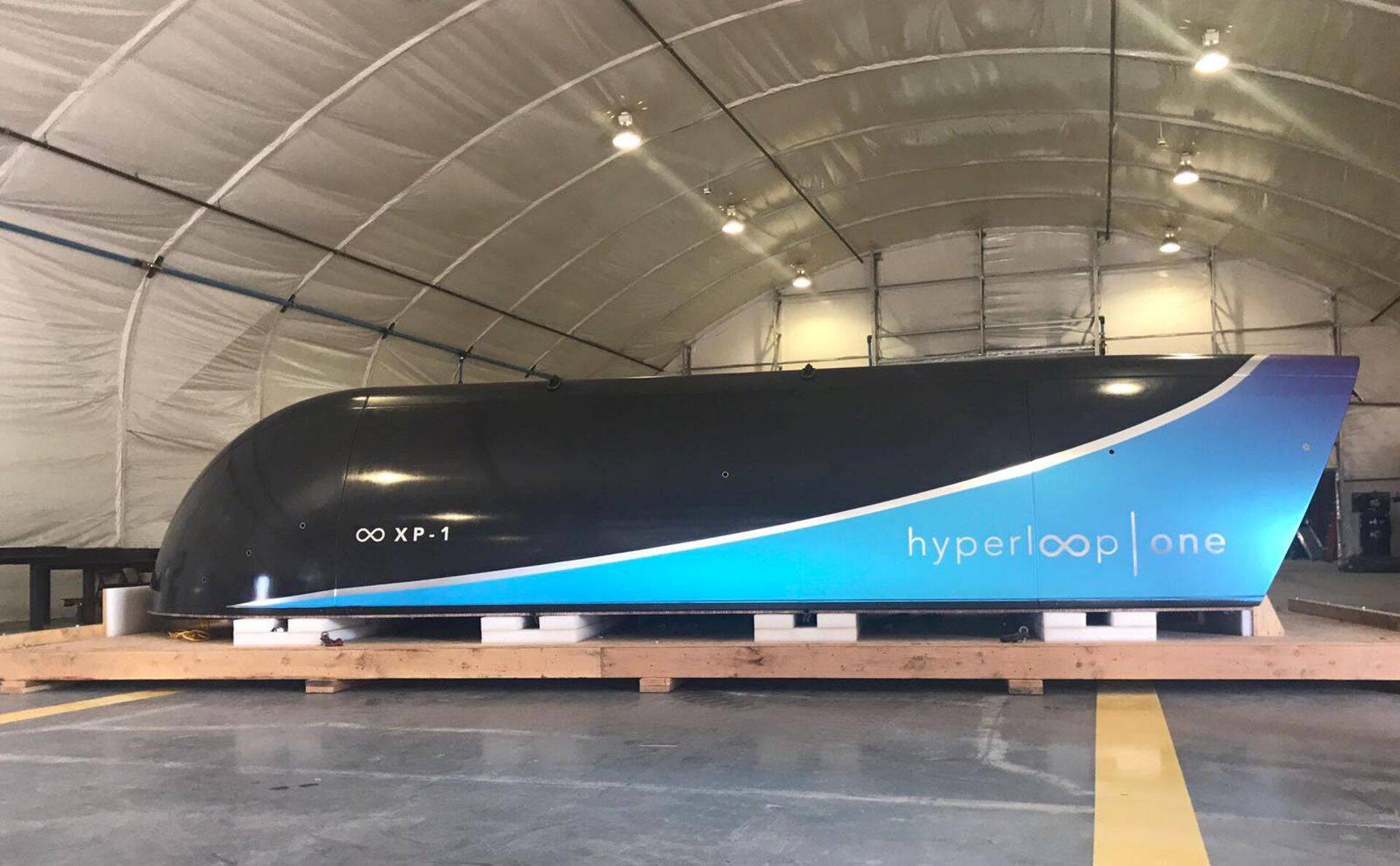 Hyperloop One'i testsõiduk 2017. aastal.