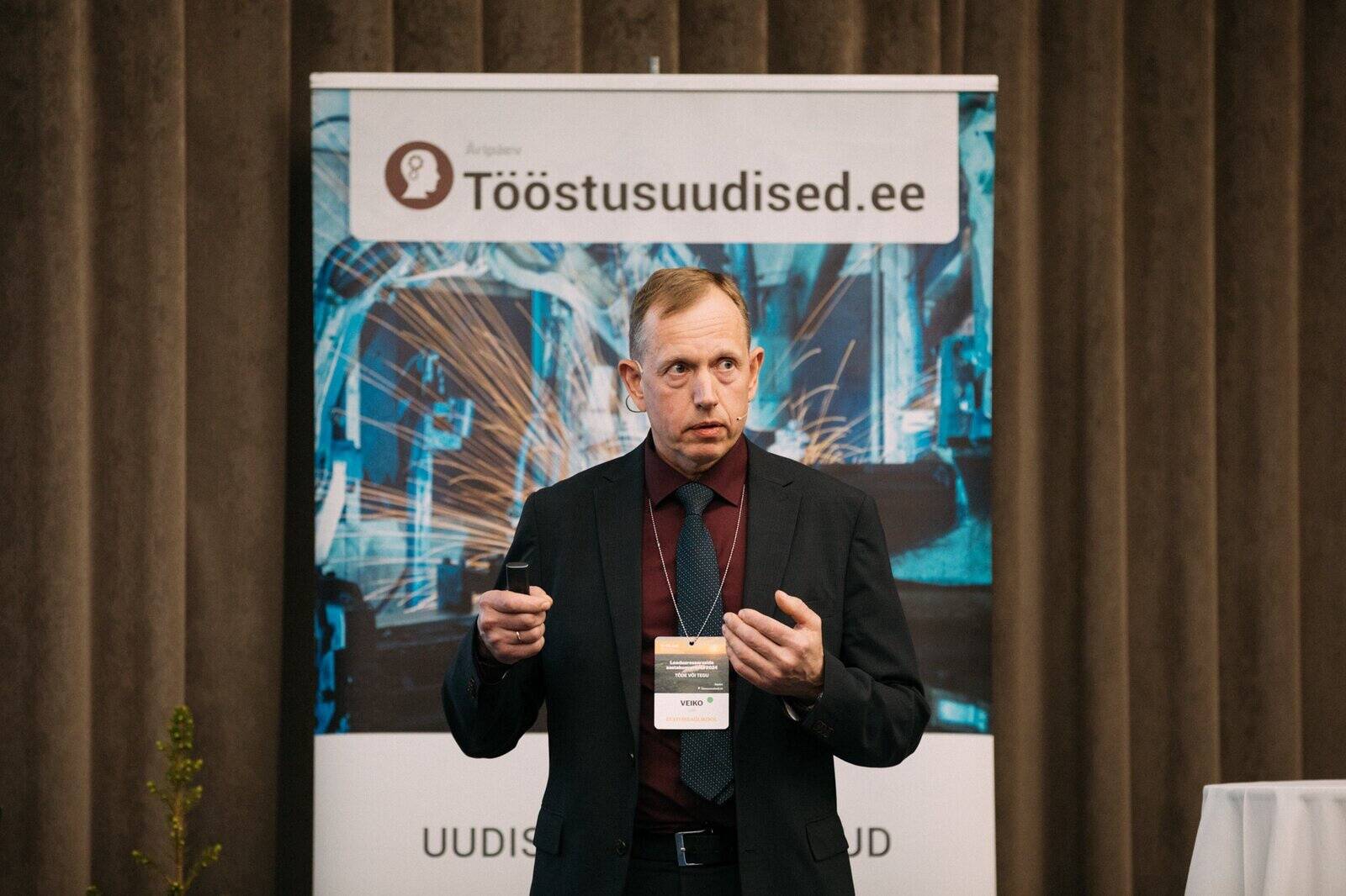 Veiko Uri konverentsilaval.