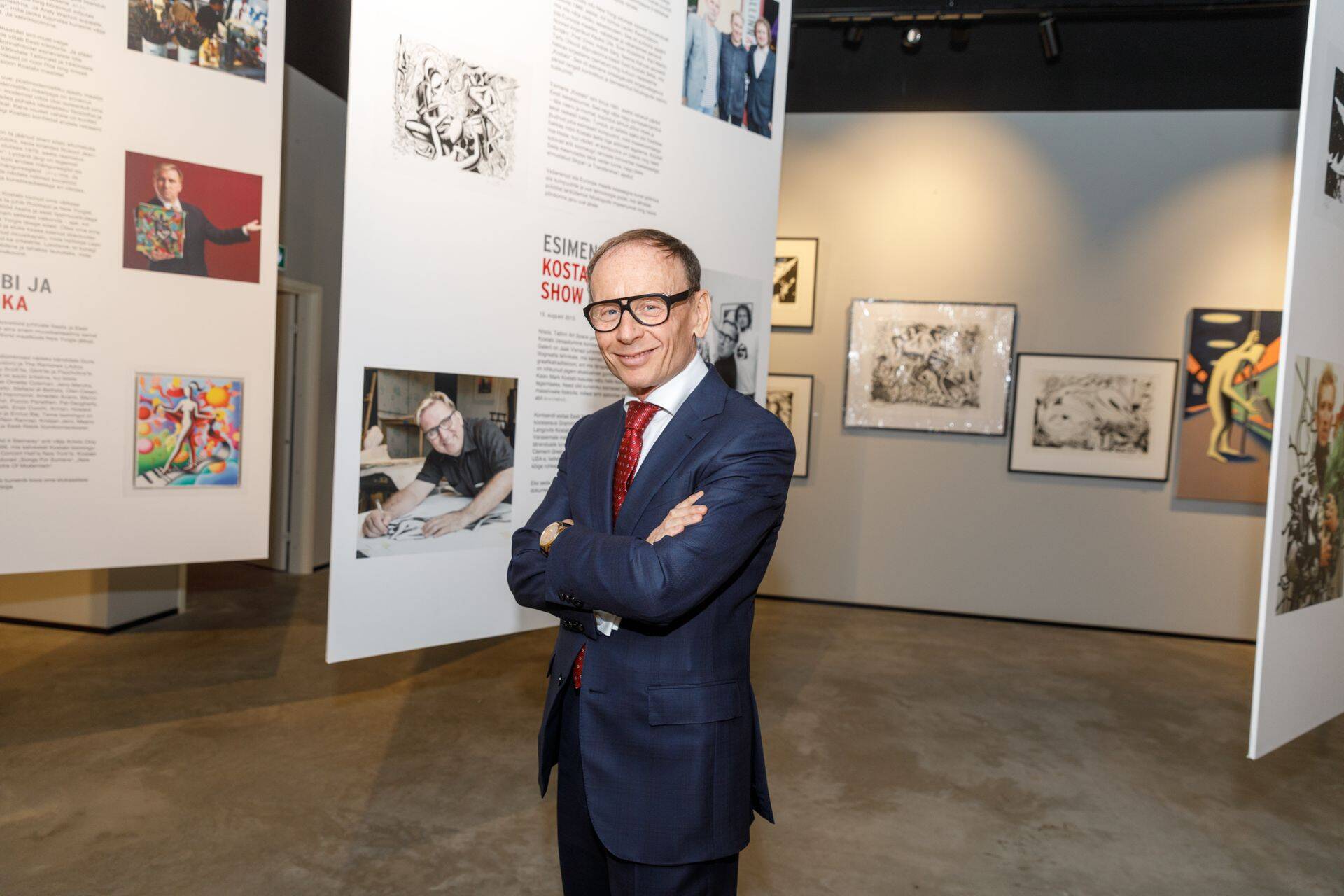 Pro Kapitali juht Paolo Michelozzi aktsionäride koosolekul T1 Malli kunstigaleriis.