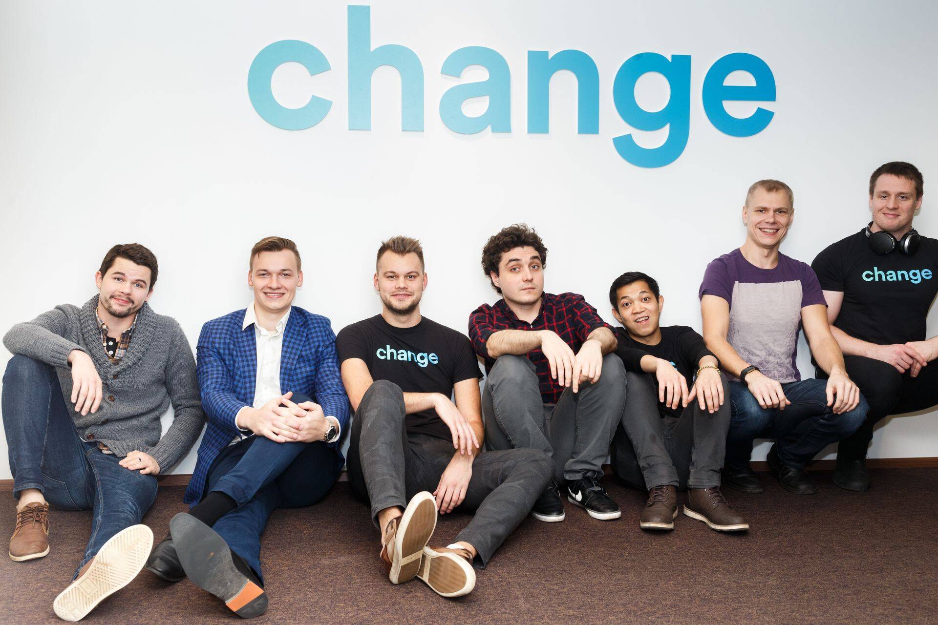 Команда Change. Второй слева – основатель компании и ее руководитель Кристьян Кангро.