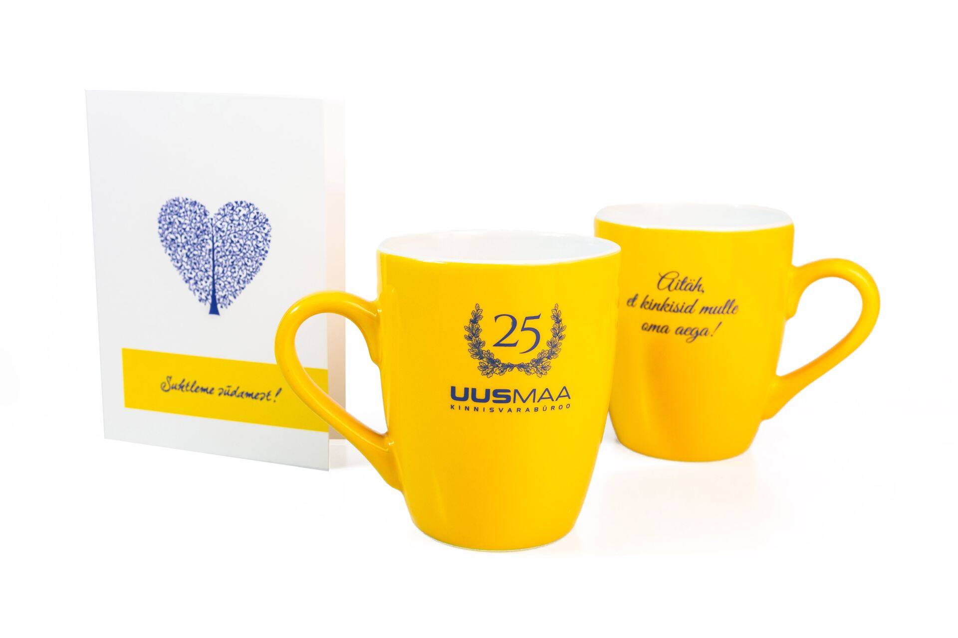 Uus Maa päiksekollased kruusid