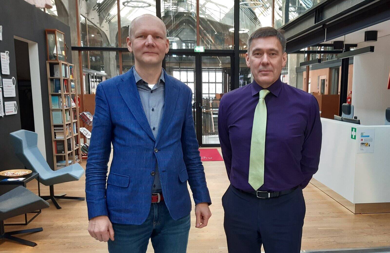 Hüpoteeklaen AS juhatuse liige Toomas Paju ja kinnisvaraanalüütik Tõnu Toompark.