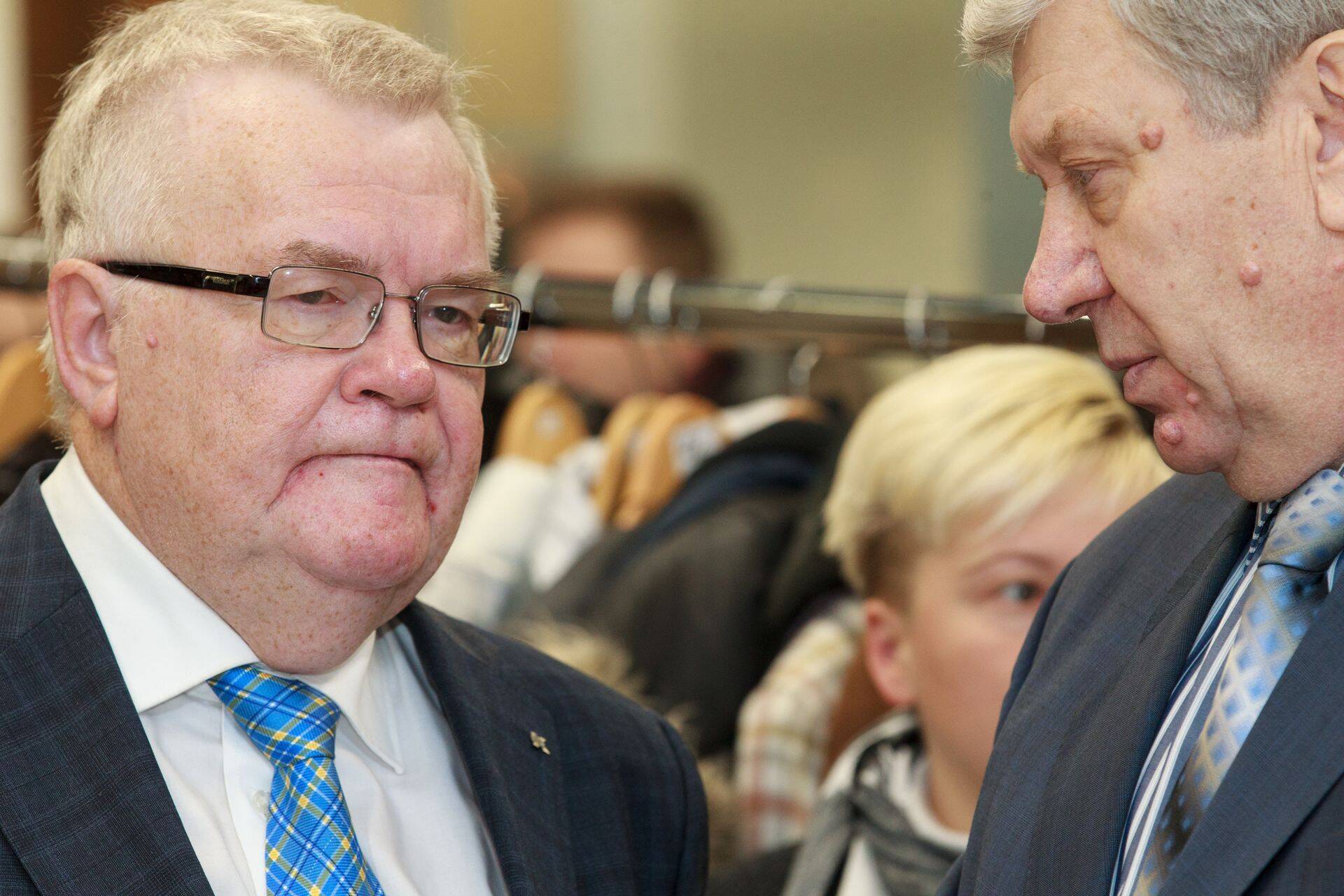 Tallinna linnapea Edgar Savisaar ja ettevõtja Anatoli Kanajev Stroomi keskuse avamisel