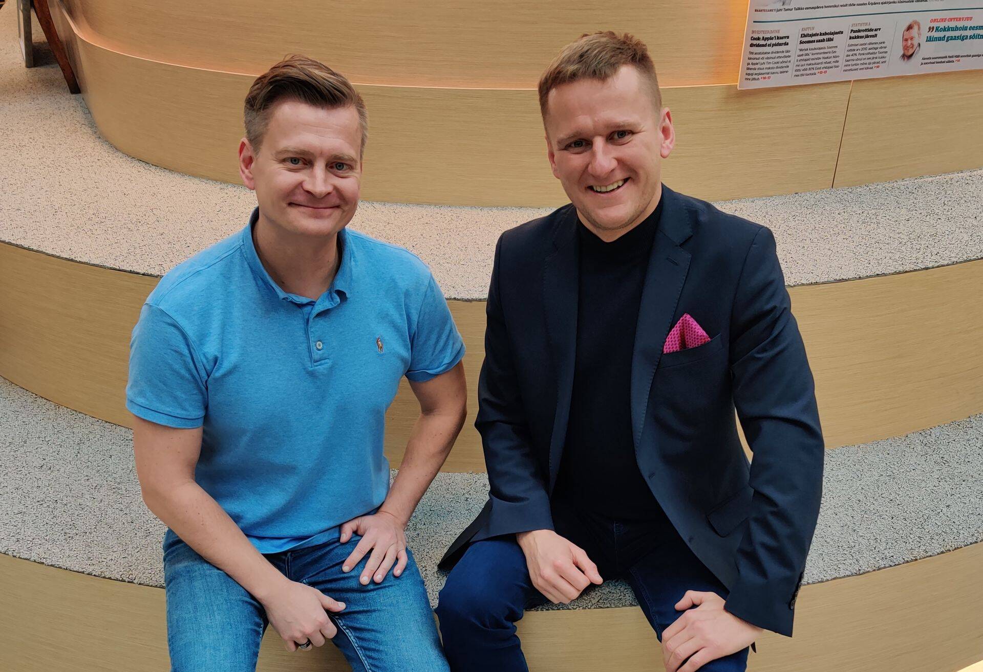 Coach ja juhtimiskoolitaja Veiko Valkiainen (vasakul) ütleb, et aeg-ajalt peab ta coach'ina uskuma coach'itavasse rohkem, kui ta sel hetkel suudab ise endasse uskuda.