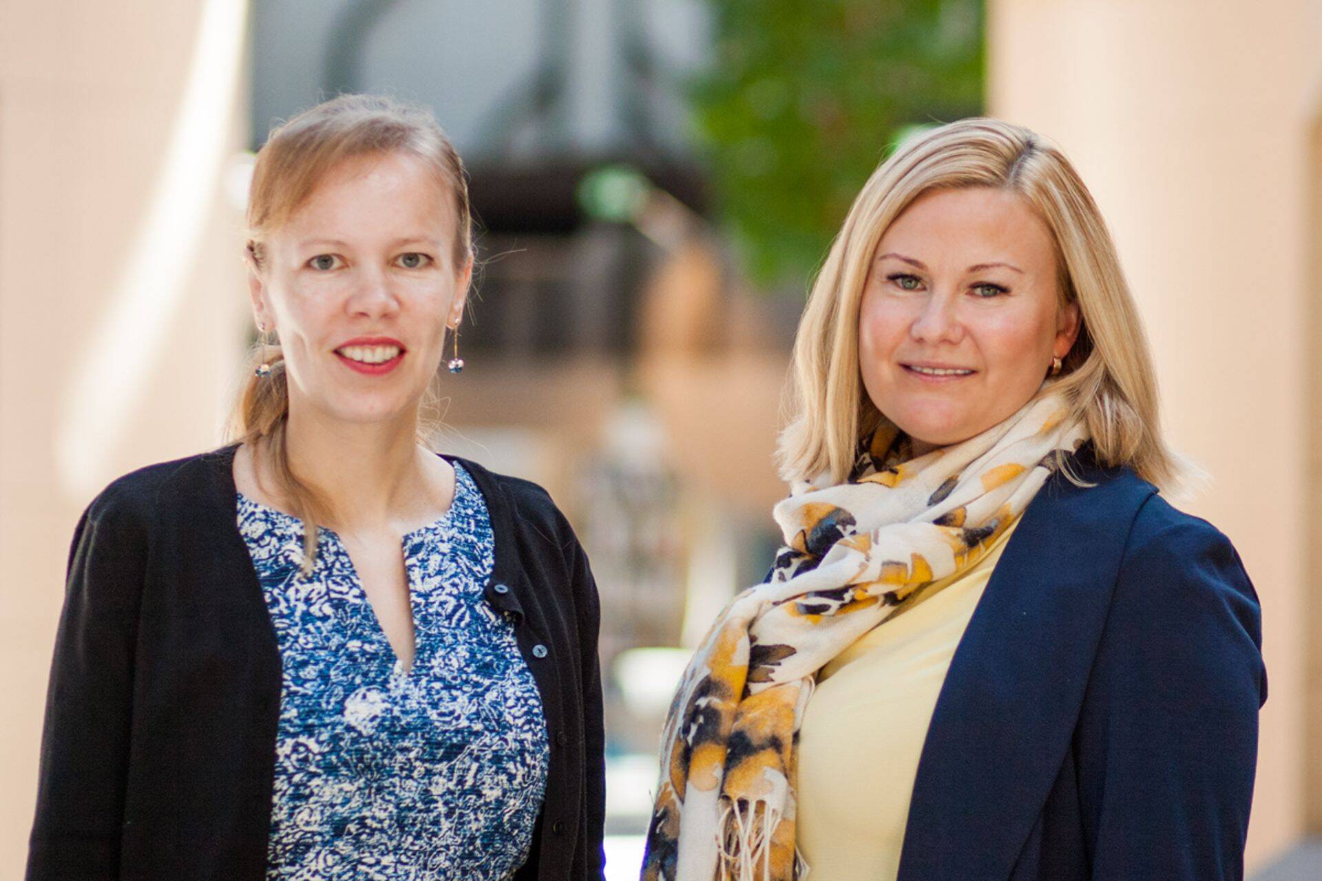 Personaliotsingu konsultant Külli Gutmann Talentorist (vasakul) ja personaliotsingu firma Ignite tegevjuht Marit Alaväli.