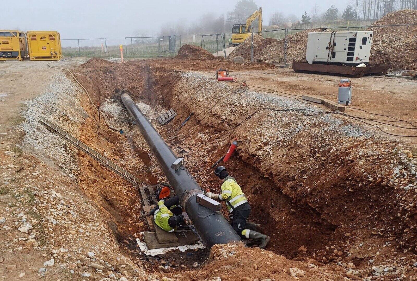 Наземная часть Balticconnector в Палдиски.