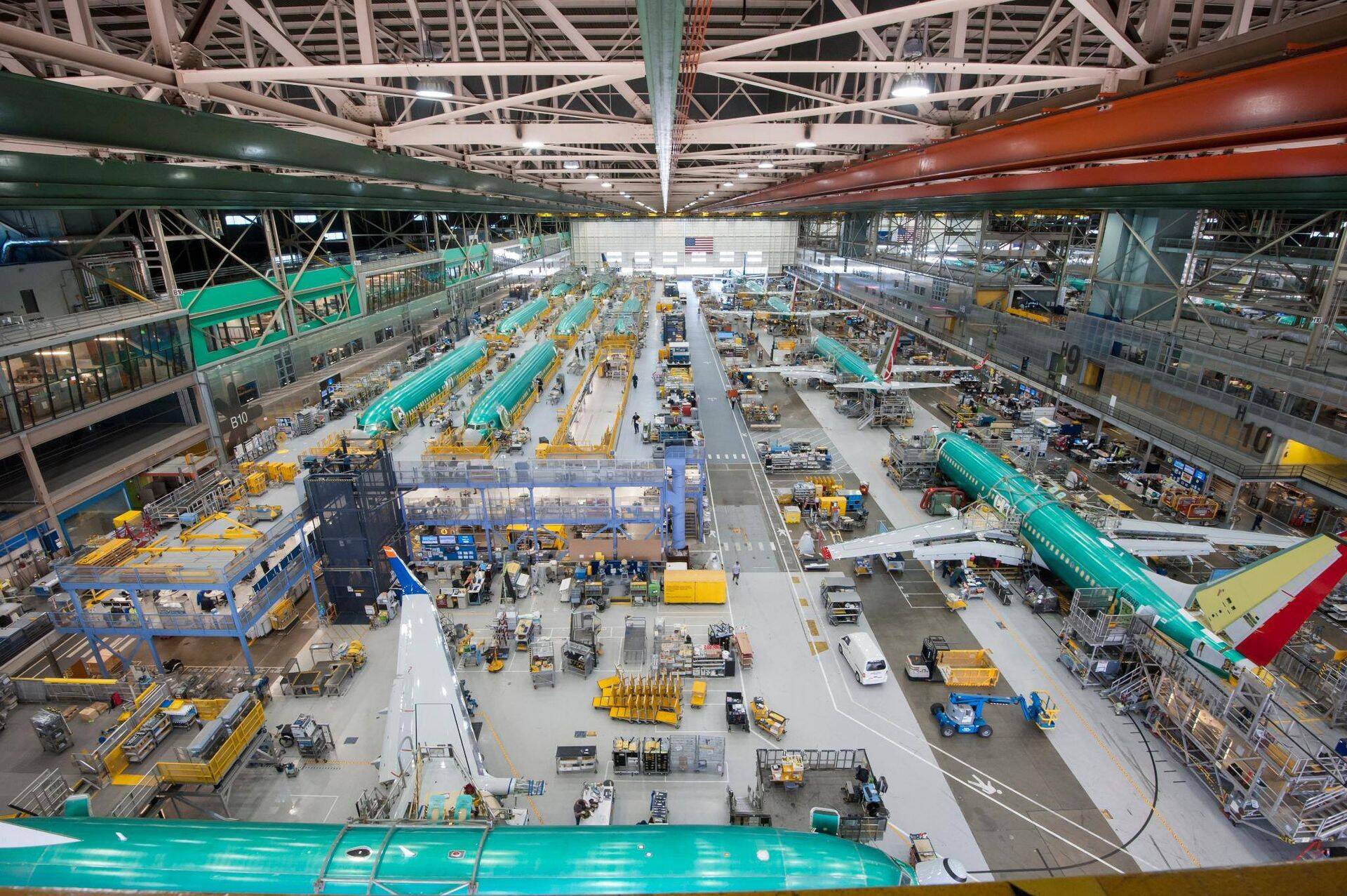 Boeing 737 lennukite koostetehas Rentonis Washingtoni osariigis.
