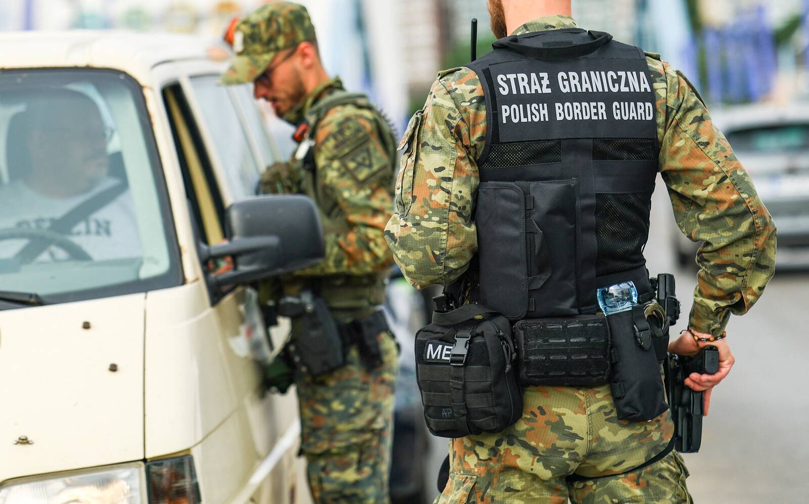 Piirikontroll Leedu-Poola piiril kestab esialgu 5. augustini. Pilt on 7. juulist, aga mitte seotud Eesti kodaniku juhtumiga.