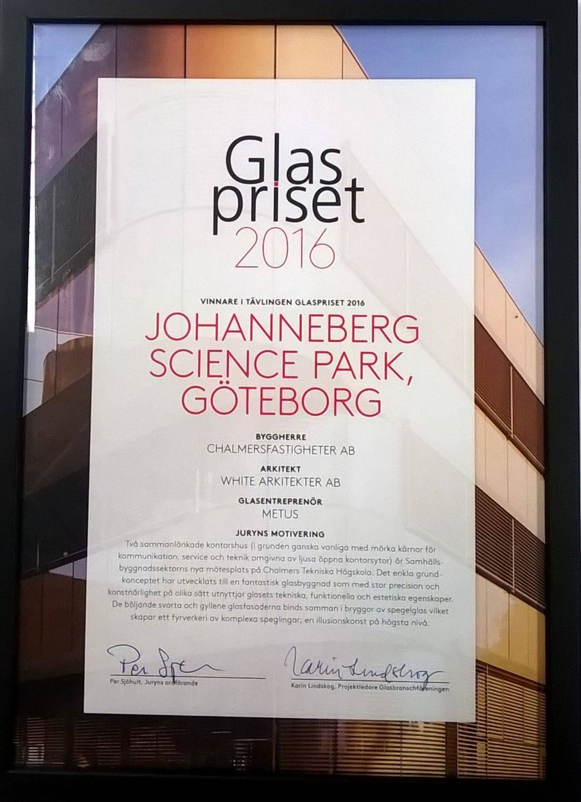 Metus-Est pälvis Rootsi parima klaasfassaadi auhinna