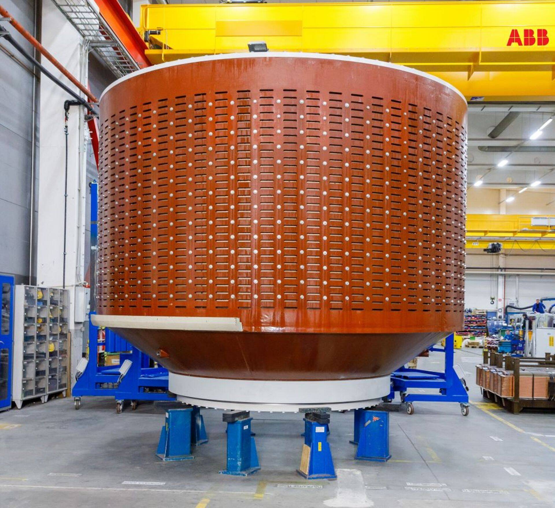 ABB mootorite ja generaatorite tehases valminud Eleon generaator.