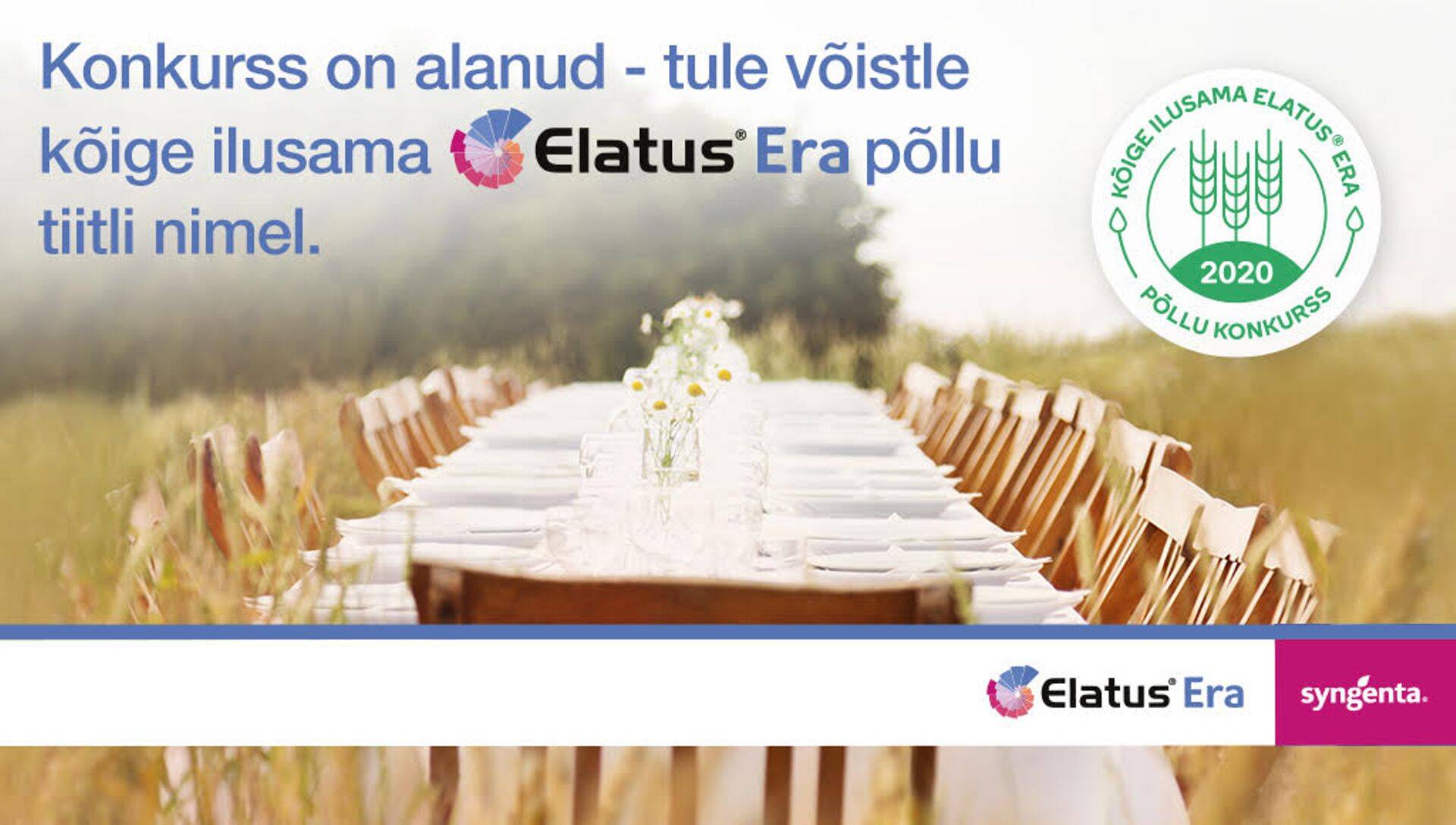Syngenta alustas 18. maist kõige ilusama Elatus Era põllu konkursiga.