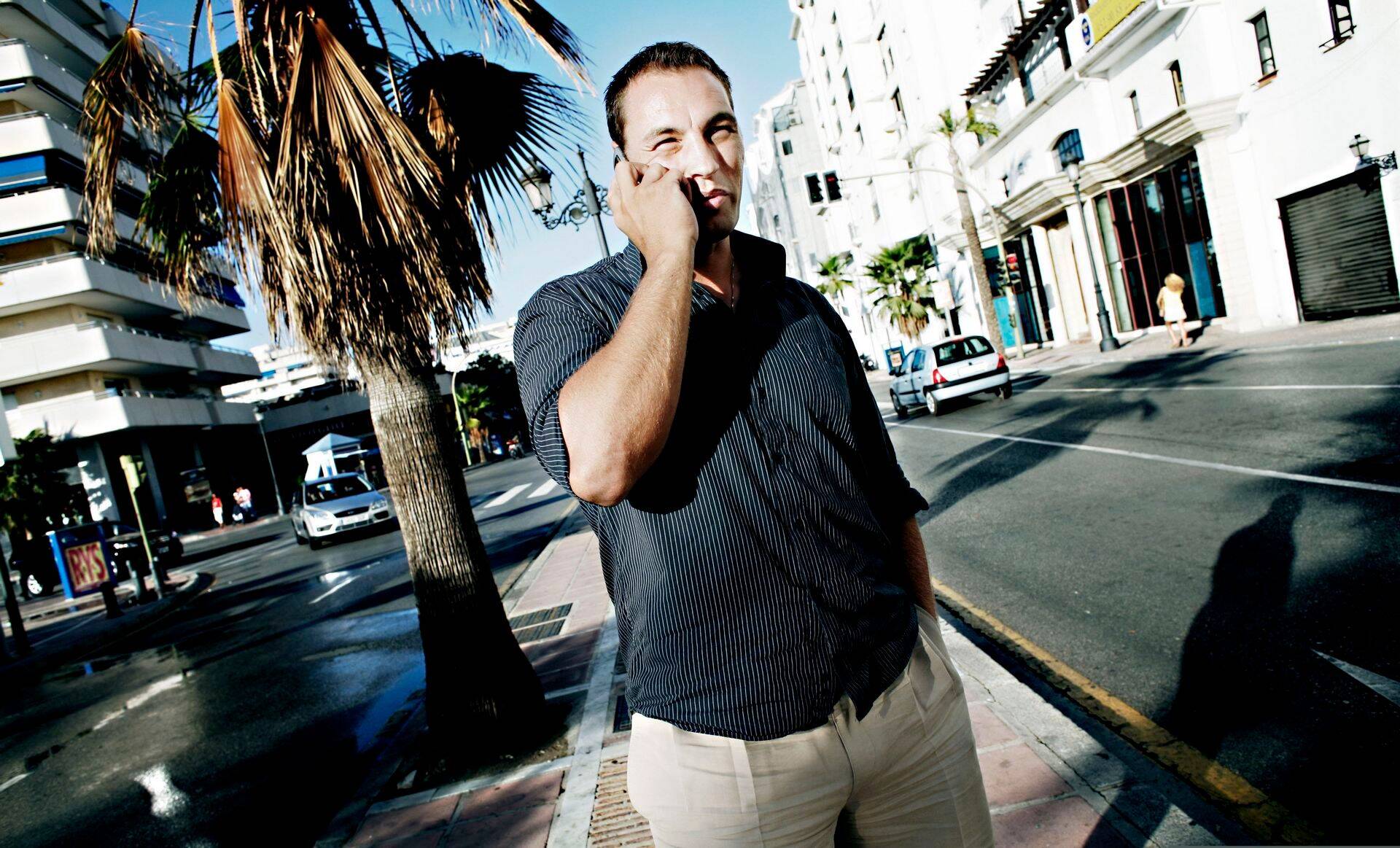 Jim Aleksander Anderson (previously known as Jim Wolden) in Marbella some years ago. He moved to Spain after the T5PC scandal in Norway.